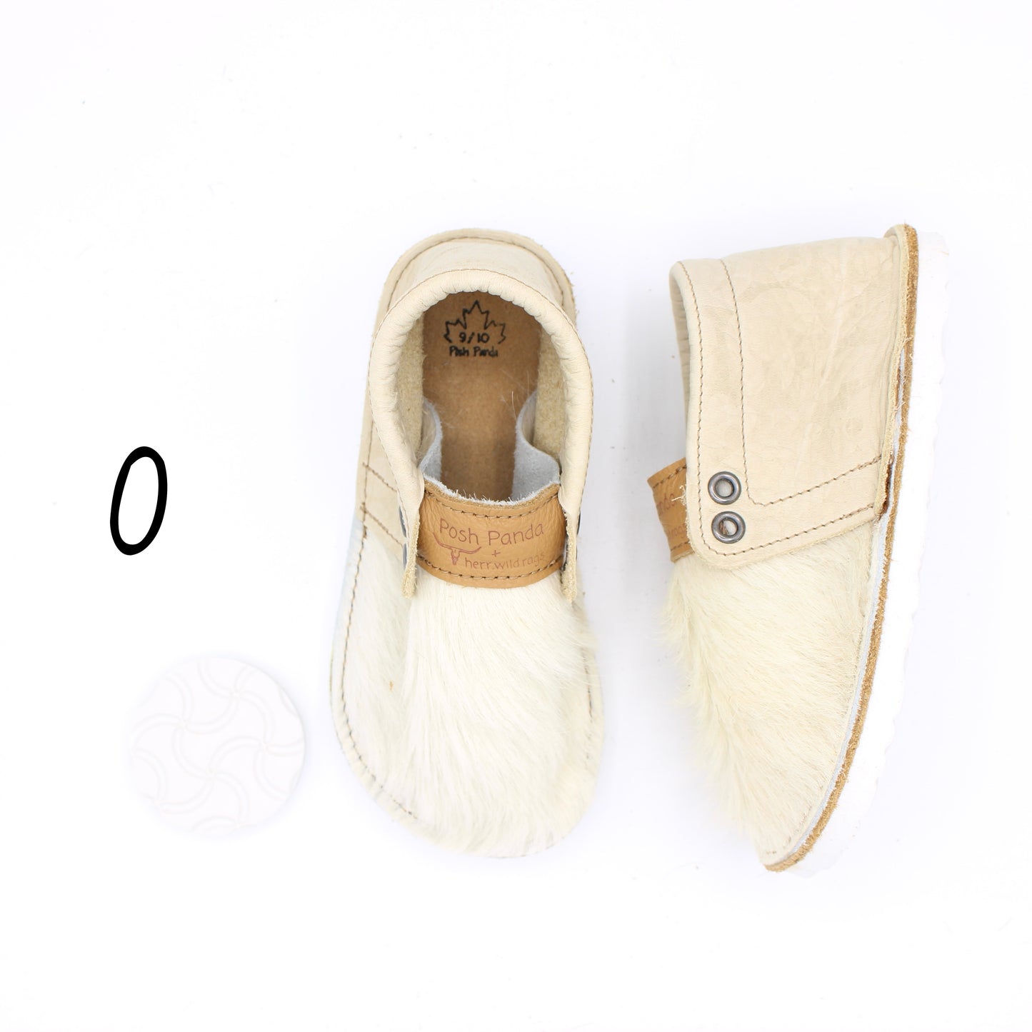 Hair Hide Mocs - TODDLER - Size 9/10 (RUGGED Sole)