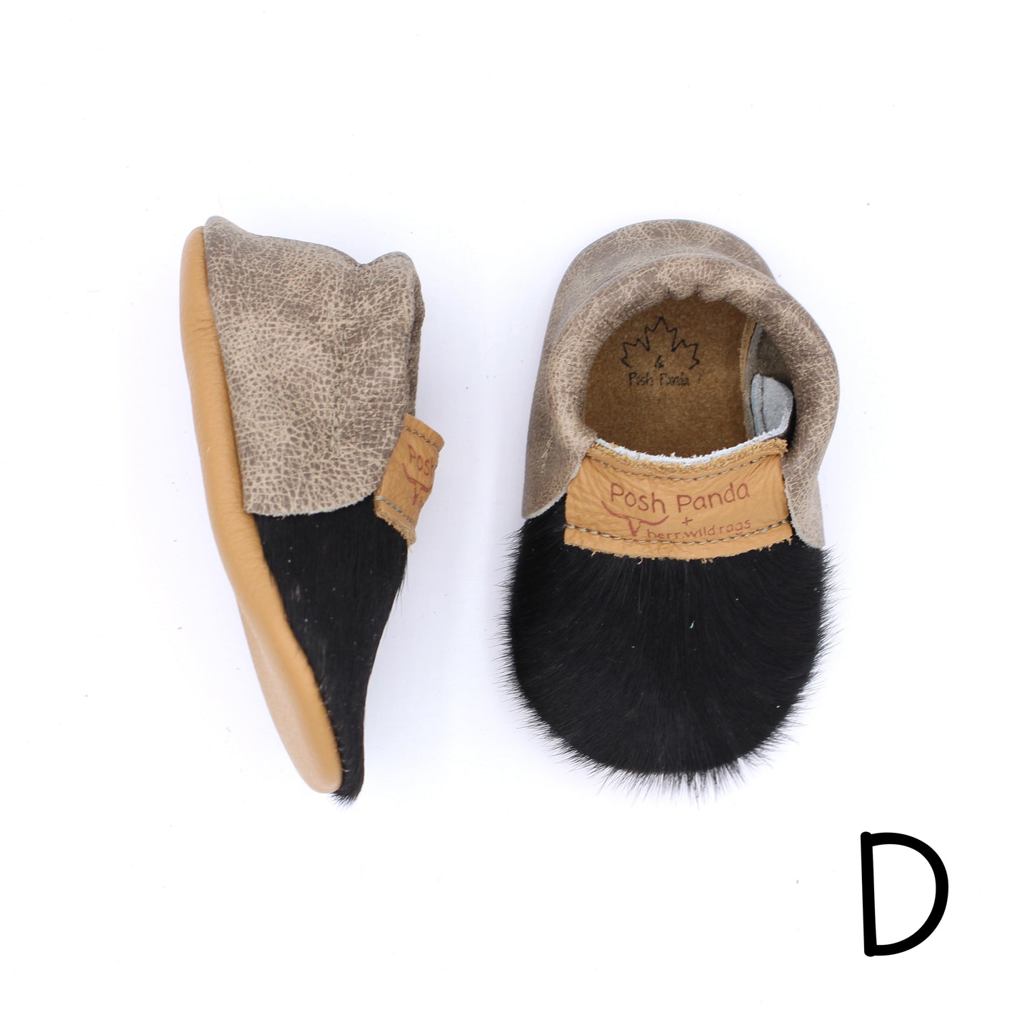 Hair Hide Mocs - BABY/TODDLER (Soft Sole) - Size 4