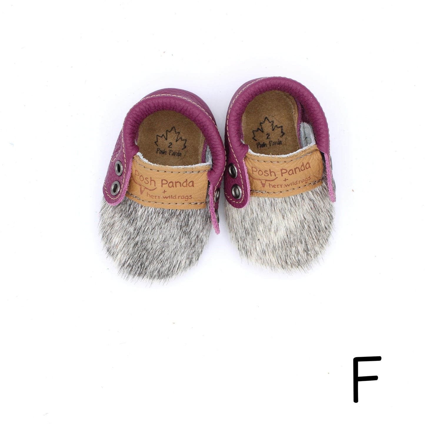 Hair Hide Mocs - BABY/TODDLER (Soft Sole) - Size 2