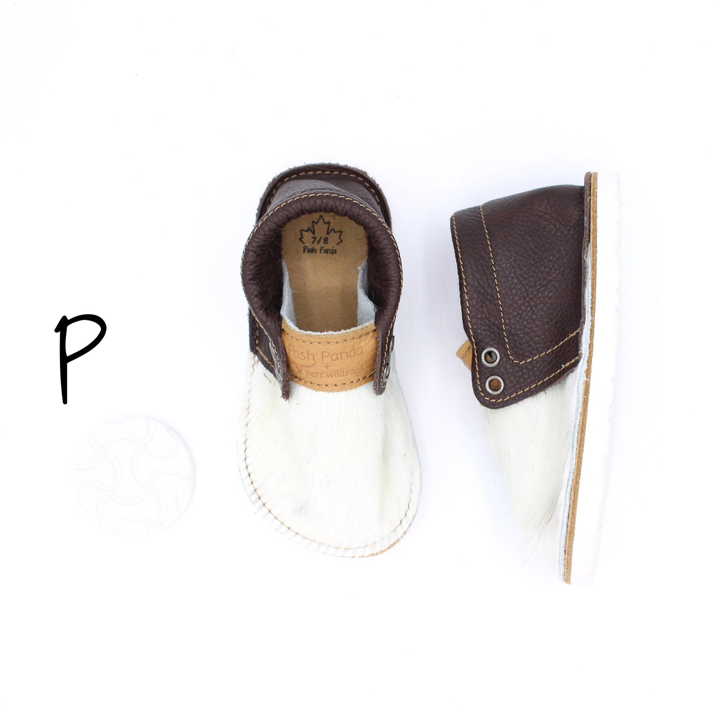 Hair Hide Mocs - TODDLER - Size 7/8 (RUGGED Sole)