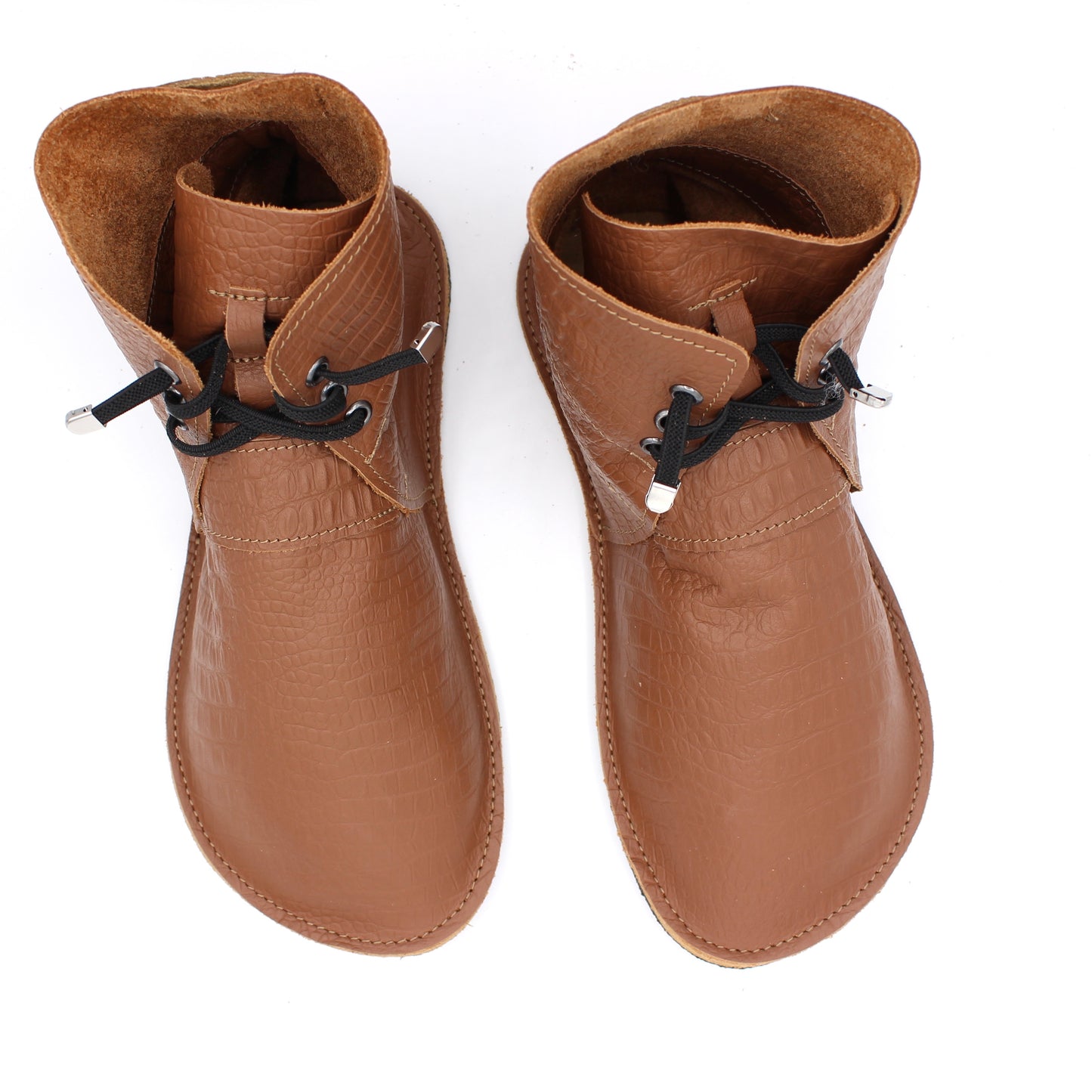 Ladies BOOTS - Classic - Brown Snake - 4mm Black Hybrid Soles