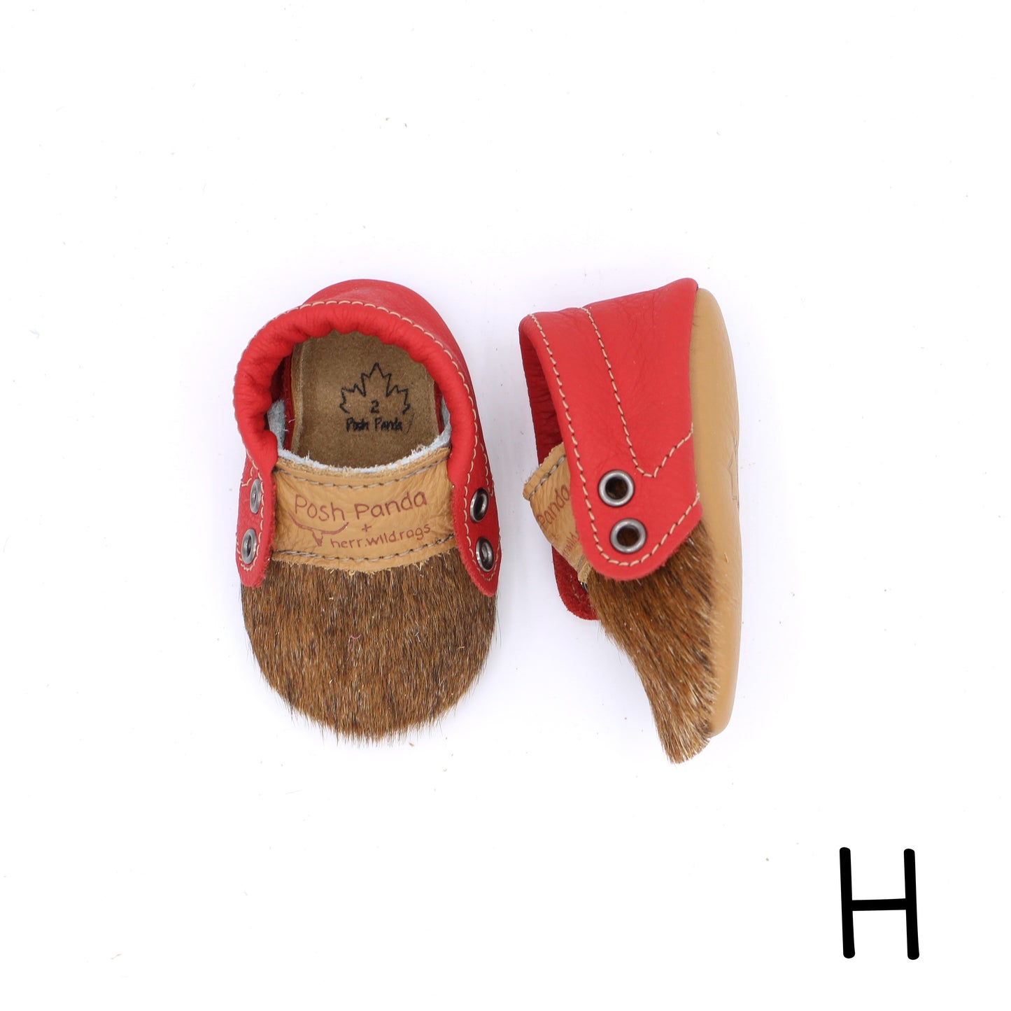 Hair Hide Mocs - BABY/TODDLER (Soft Sole) - Size 2