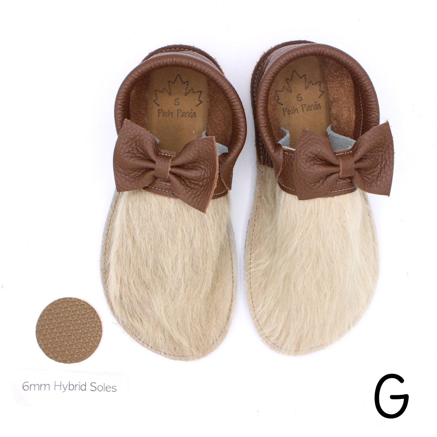 Hair Hide Collab Mocs - Ladies - SIZE 6 (4-6mm Soles)