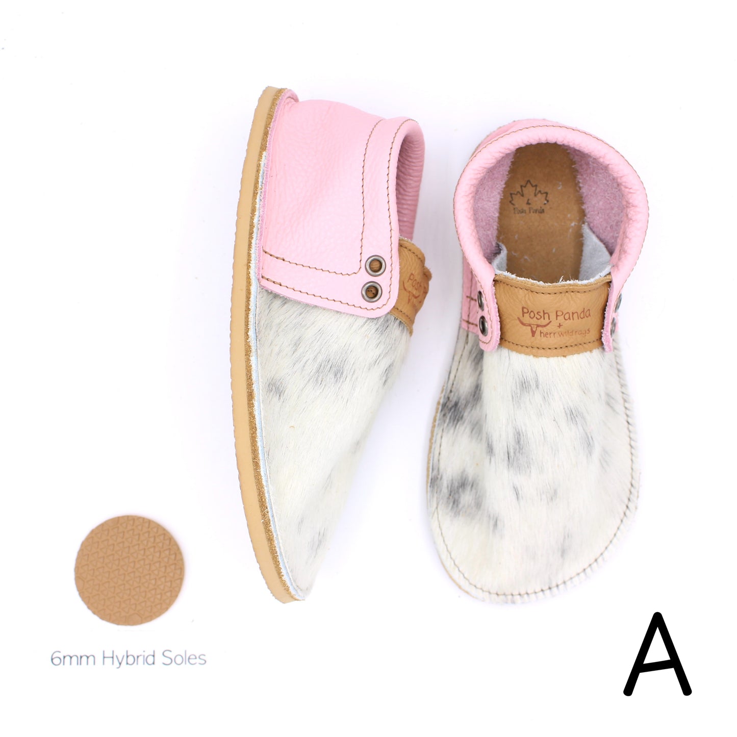 Hair Hide Mocs - YOUTH - Size 4 (4mm Sole)