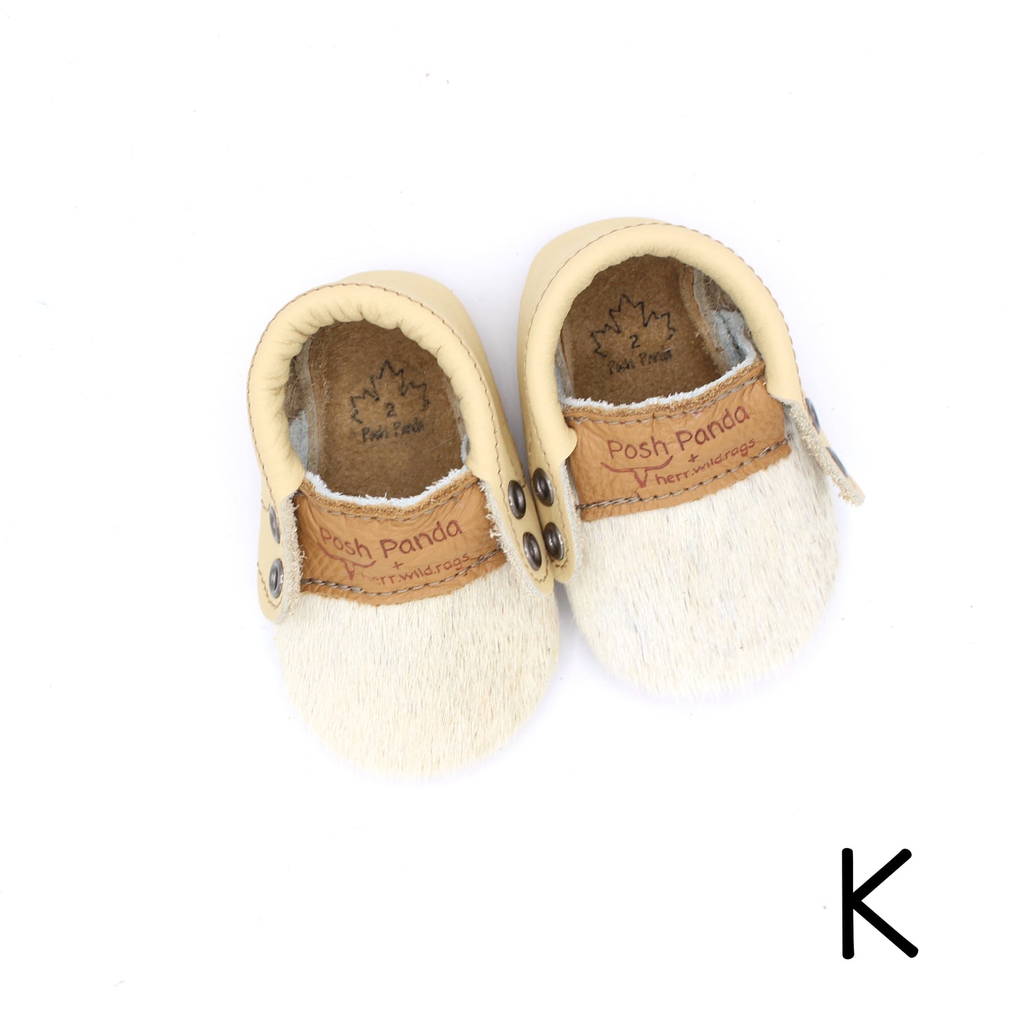 Hair Hide Mocs - BABY/TODDLER (Soft Sole) - Size 2