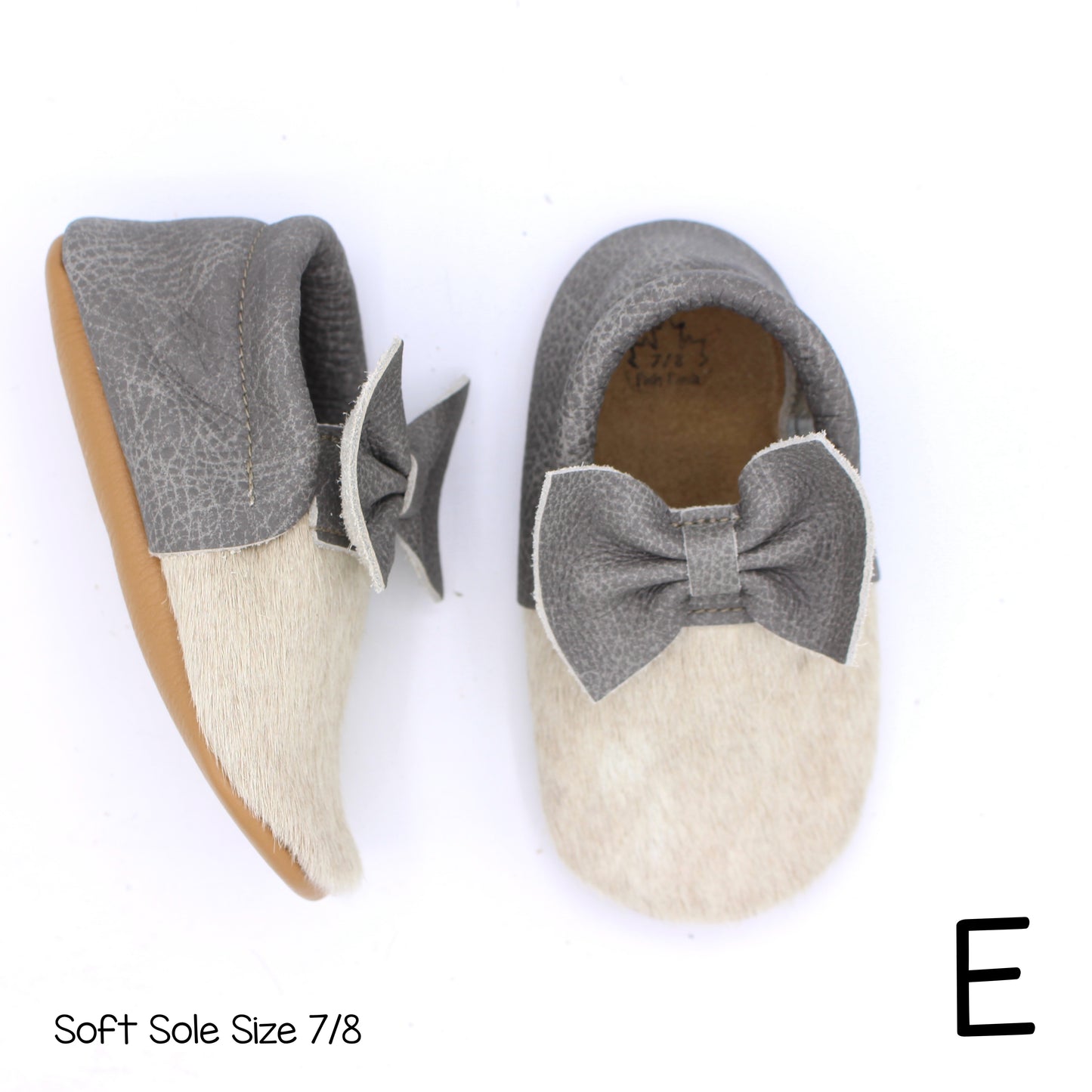 Hair Hide Mocs - BABY/TODDLER (Soft Sole) - Size 7/8