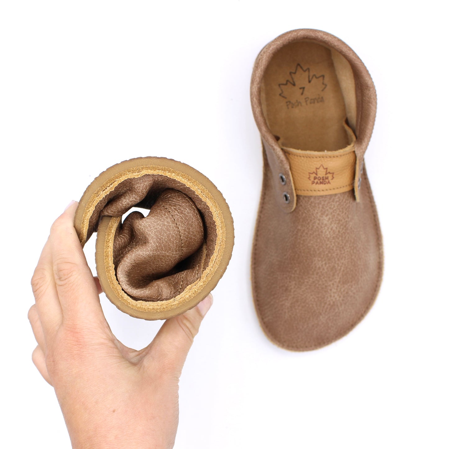 Ladies Hampton Mocs - Portobello - 6mm Caramel Hybrid Soles
