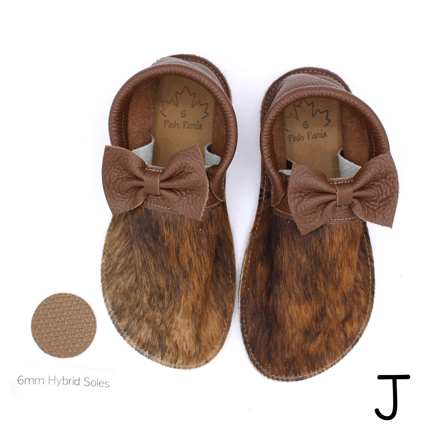 Hair Hide Collab Mocs - Ladies - SIZE 6 (4-6mm Soles)