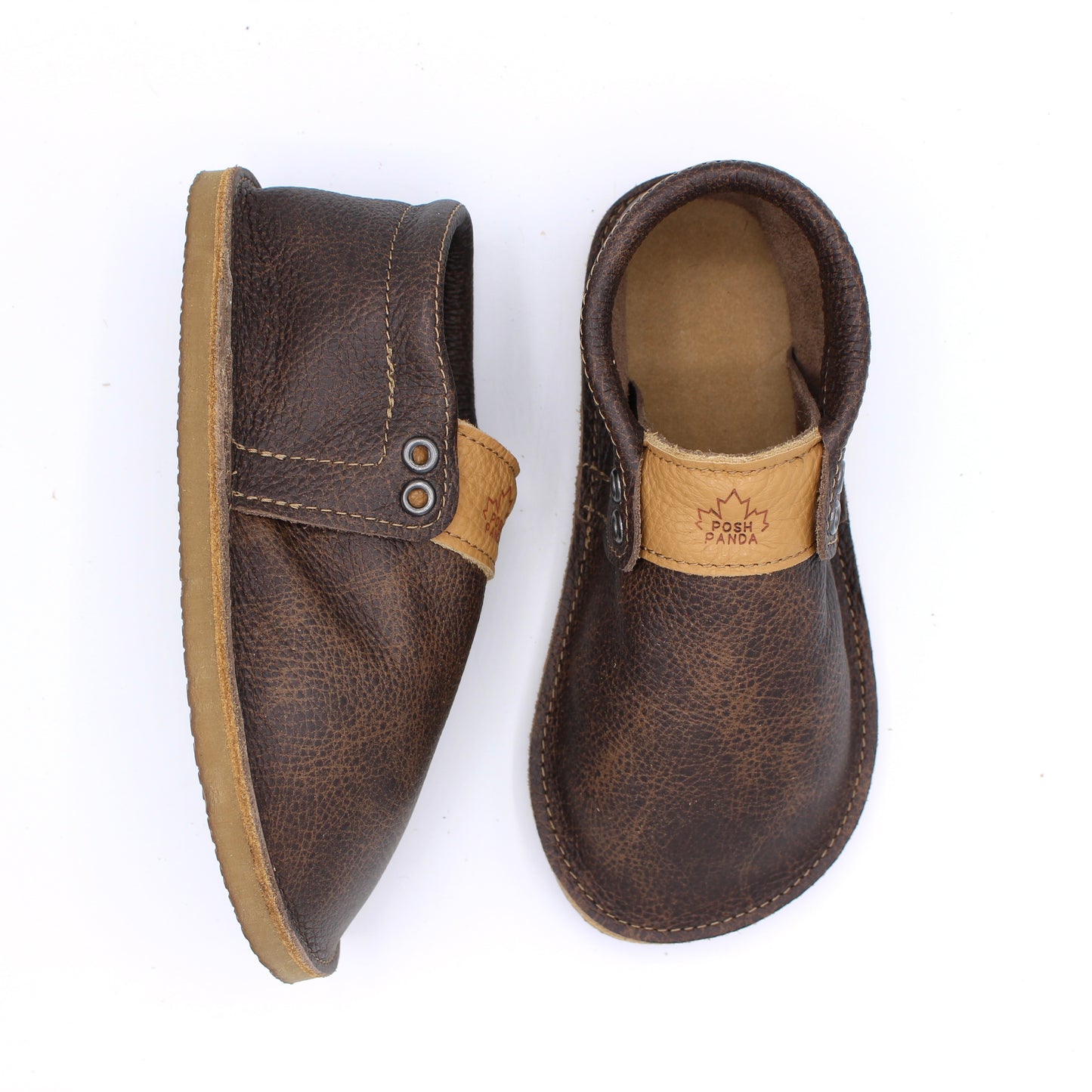 YOUTH Hampton Mocs - Whiskey - 8mm Caramel Hybrid Soles