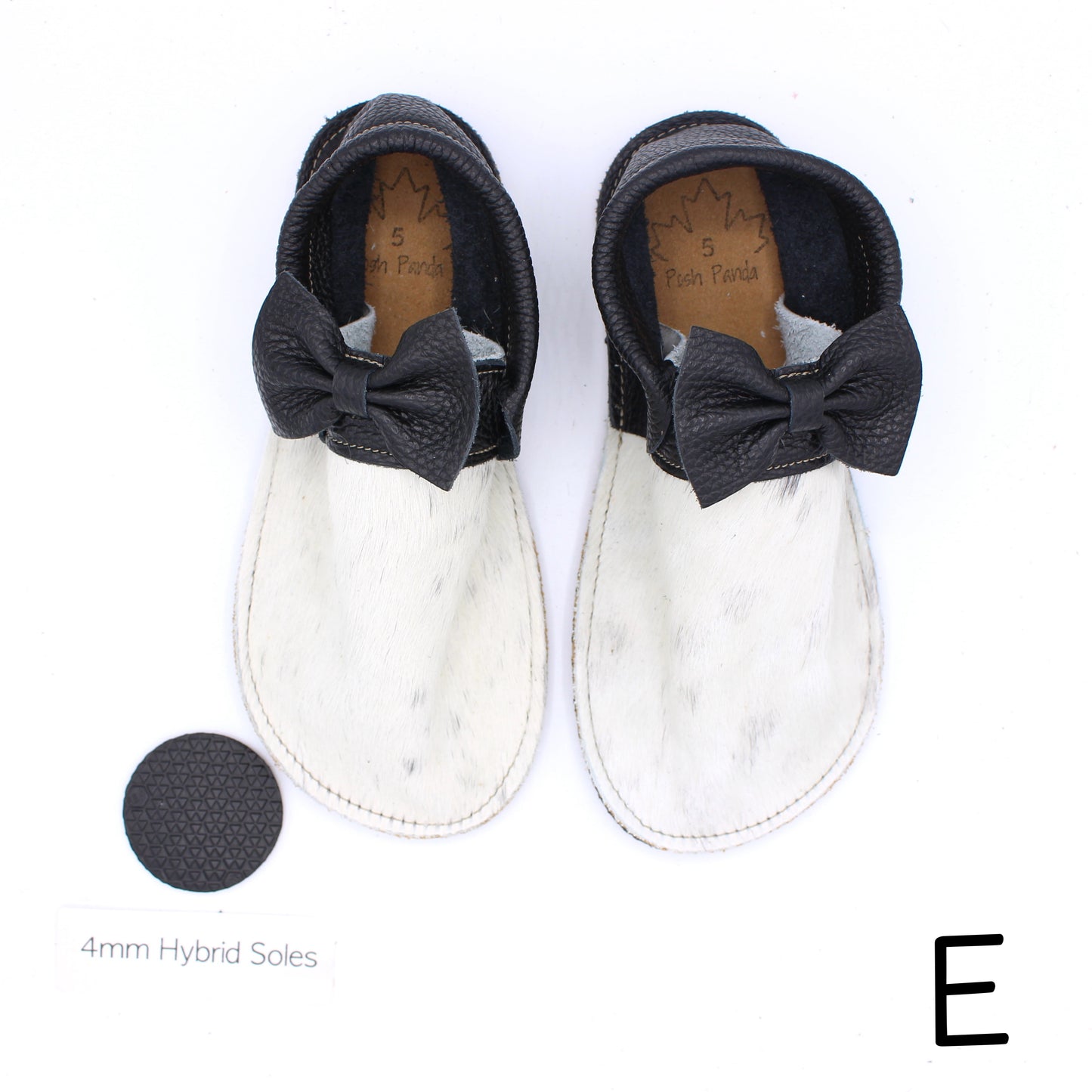 Hair Hide Collab Mocs - Ladies - SIZE 5 (4-6mm Soles)