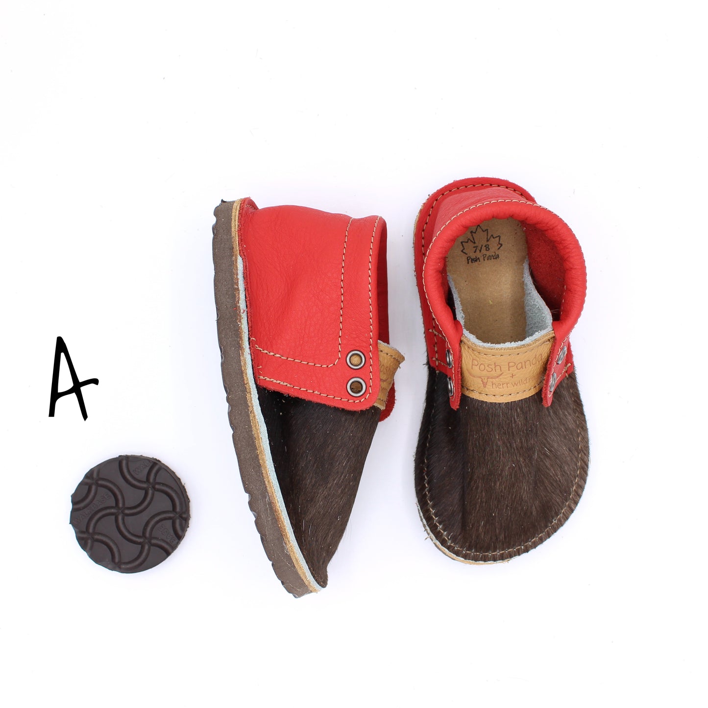 Hair Hide Mocs - TODDLER - Size 7/8 (RUGGED Sole)