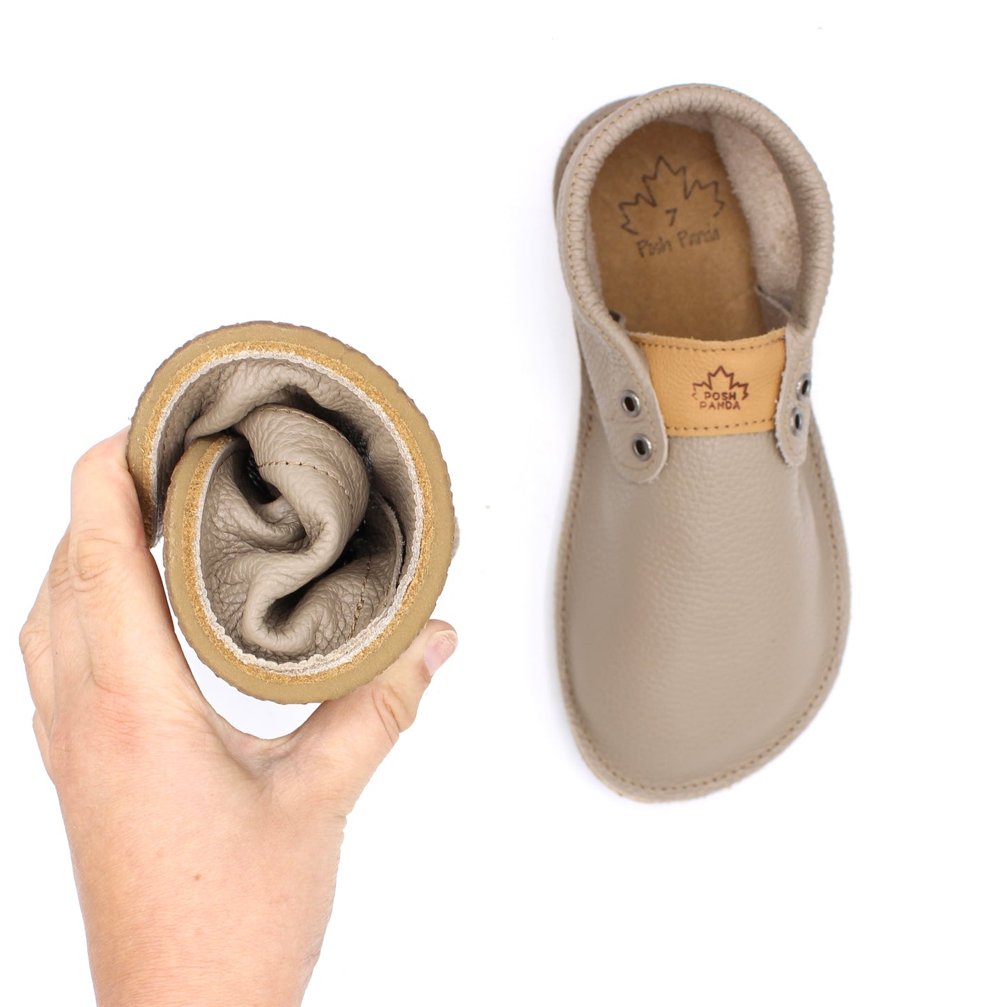 Ladies Hampton Mocs - Sandstone - 6mm Caramel Hybrid Soles