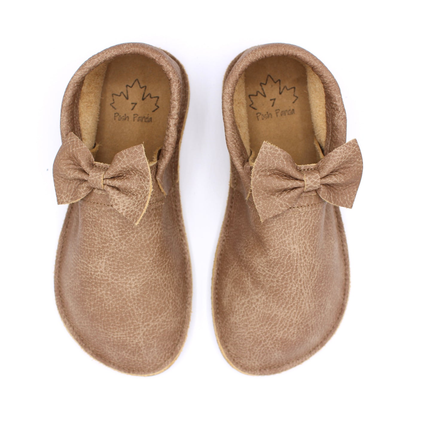 Ladies Marie Mocs - Portobello - 6mm Caramel Hybrid Soles
