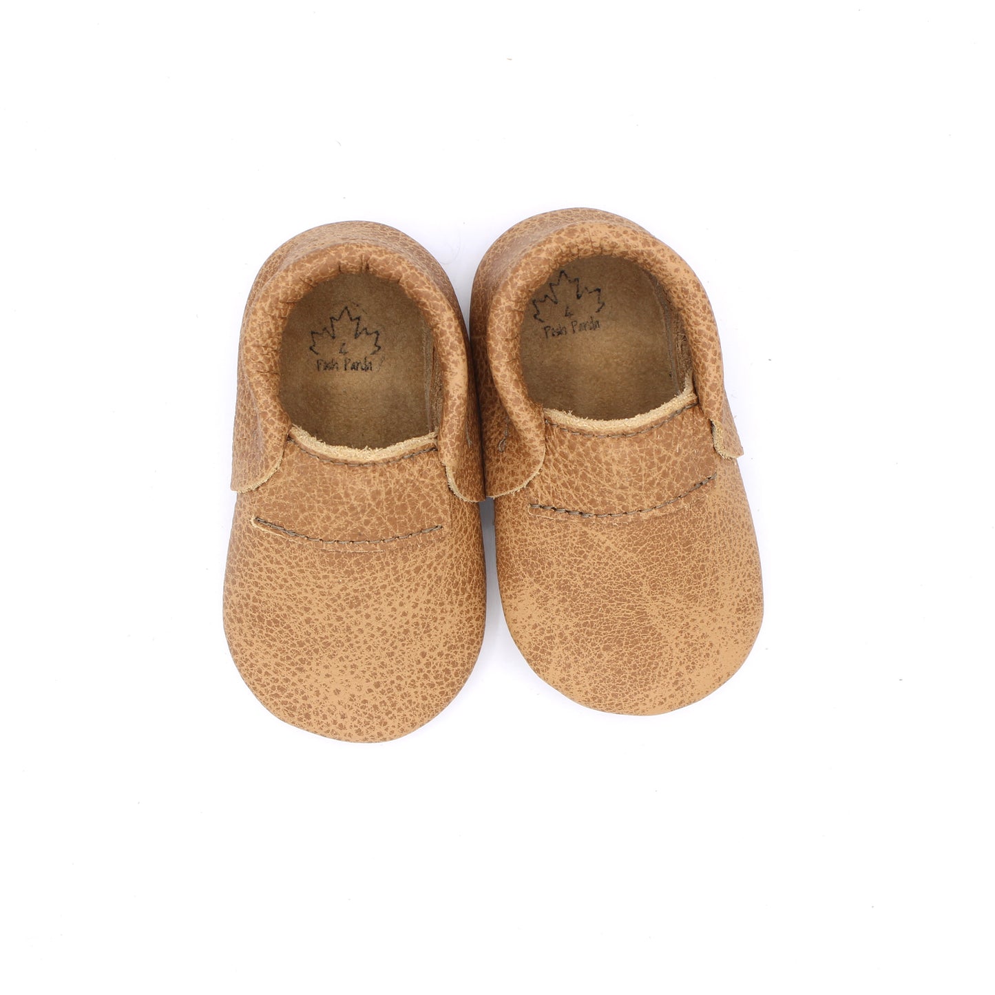Baby Fringeless Moc - Weathered Oak