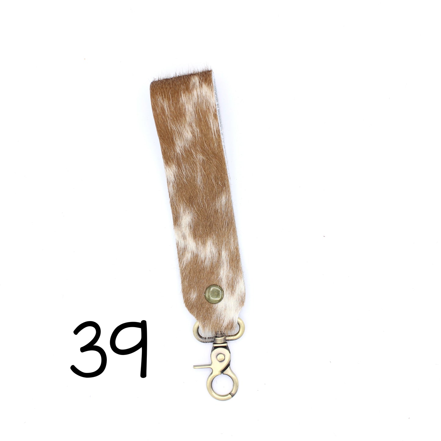 Hair Hide WIDE Wristlet Keychain - SINGLE