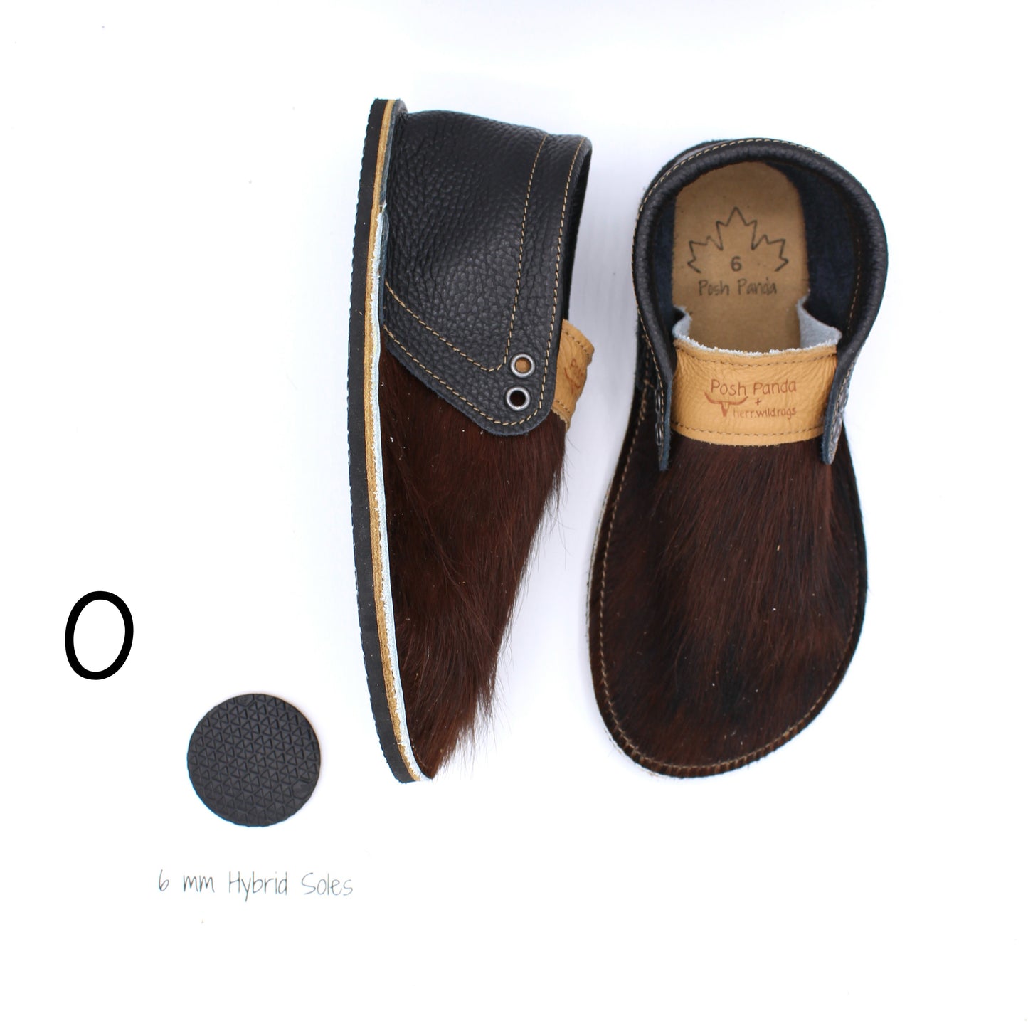 Hair Hide Collab Mocs - Ladies - SIZE 6 (4-6mm Soles)
