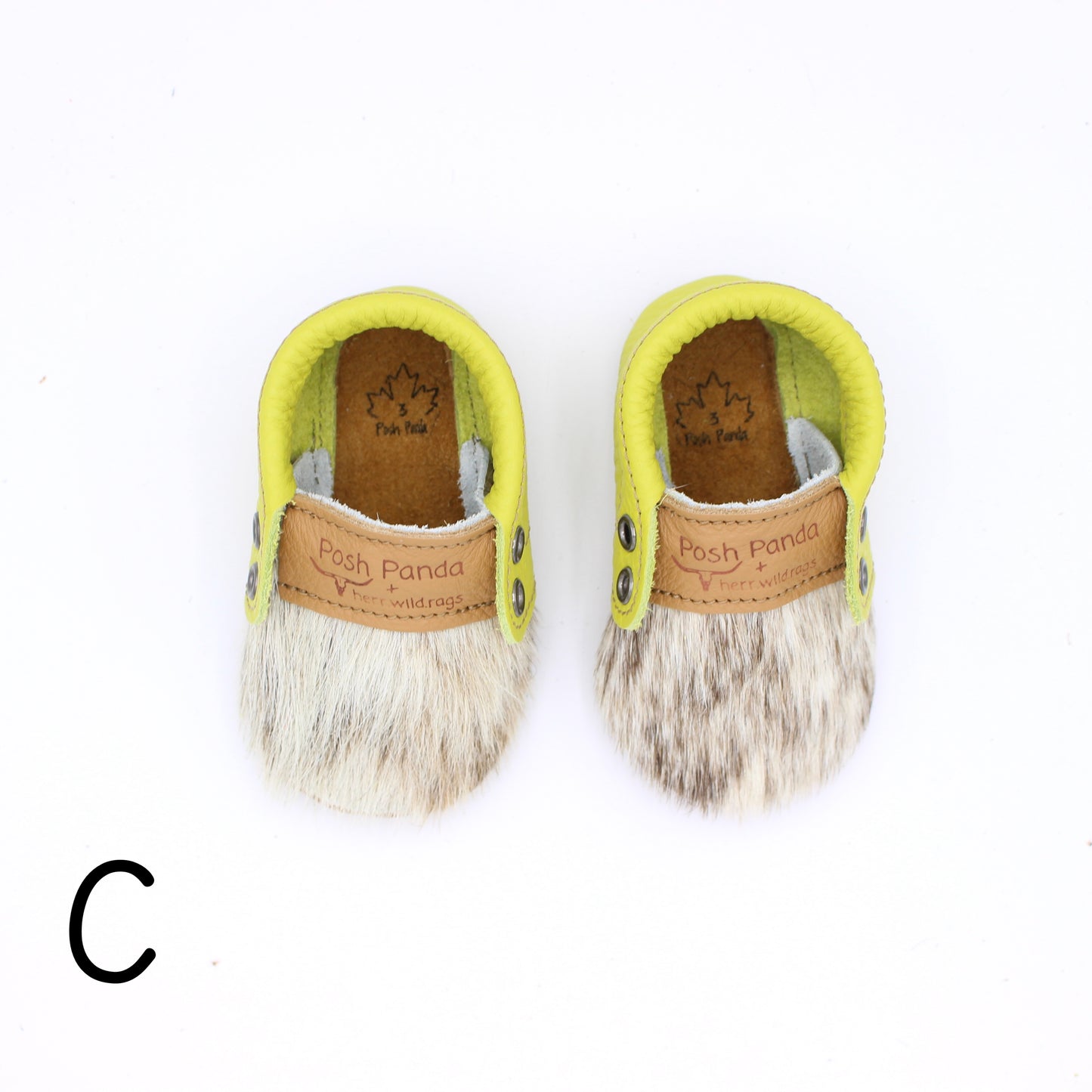 Hair Hide Mocs - BABY/TODDLER (Soft Sole) - Size 3