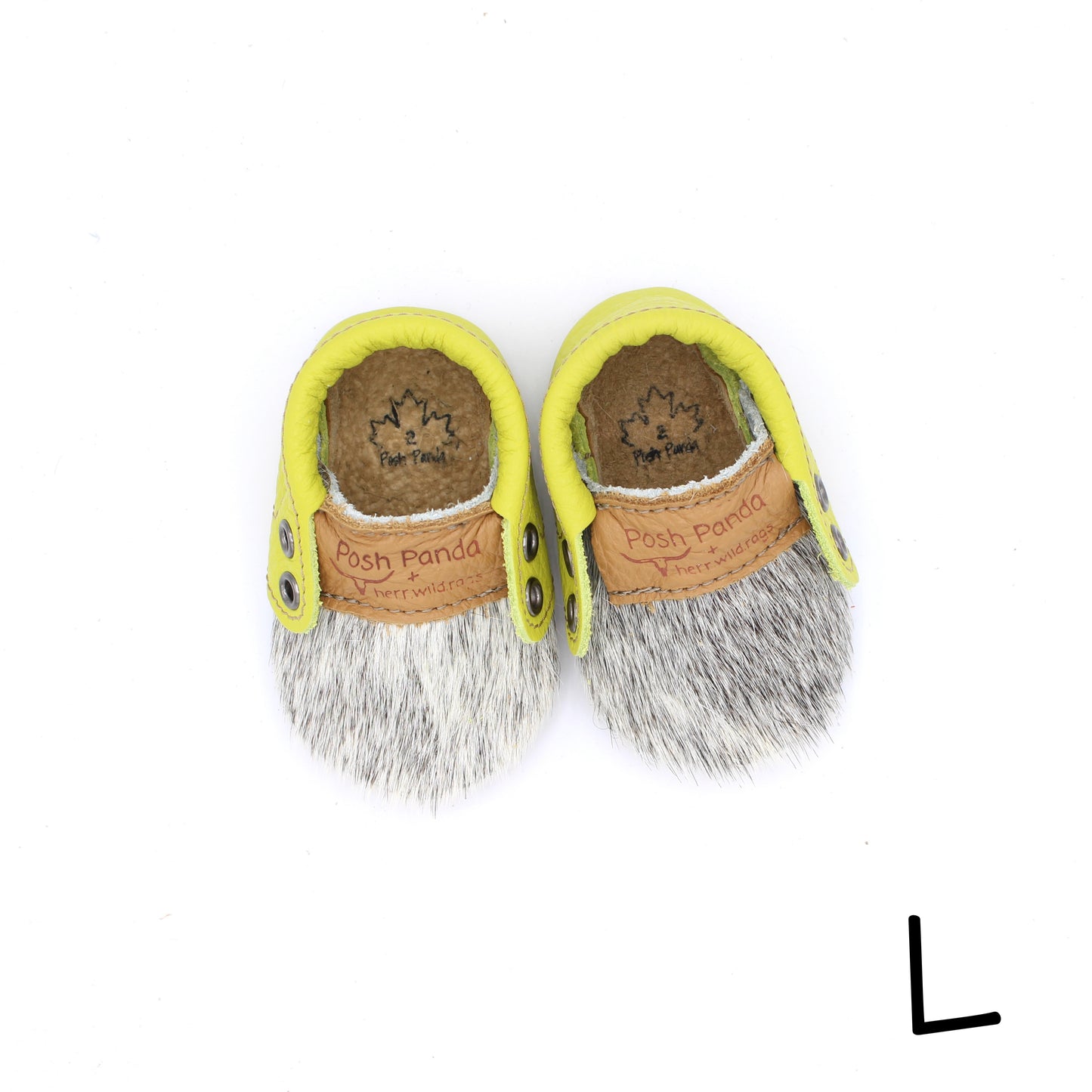 Hair Hide Mocs - BABY/TODDLER (Soft Sole) - Size 2