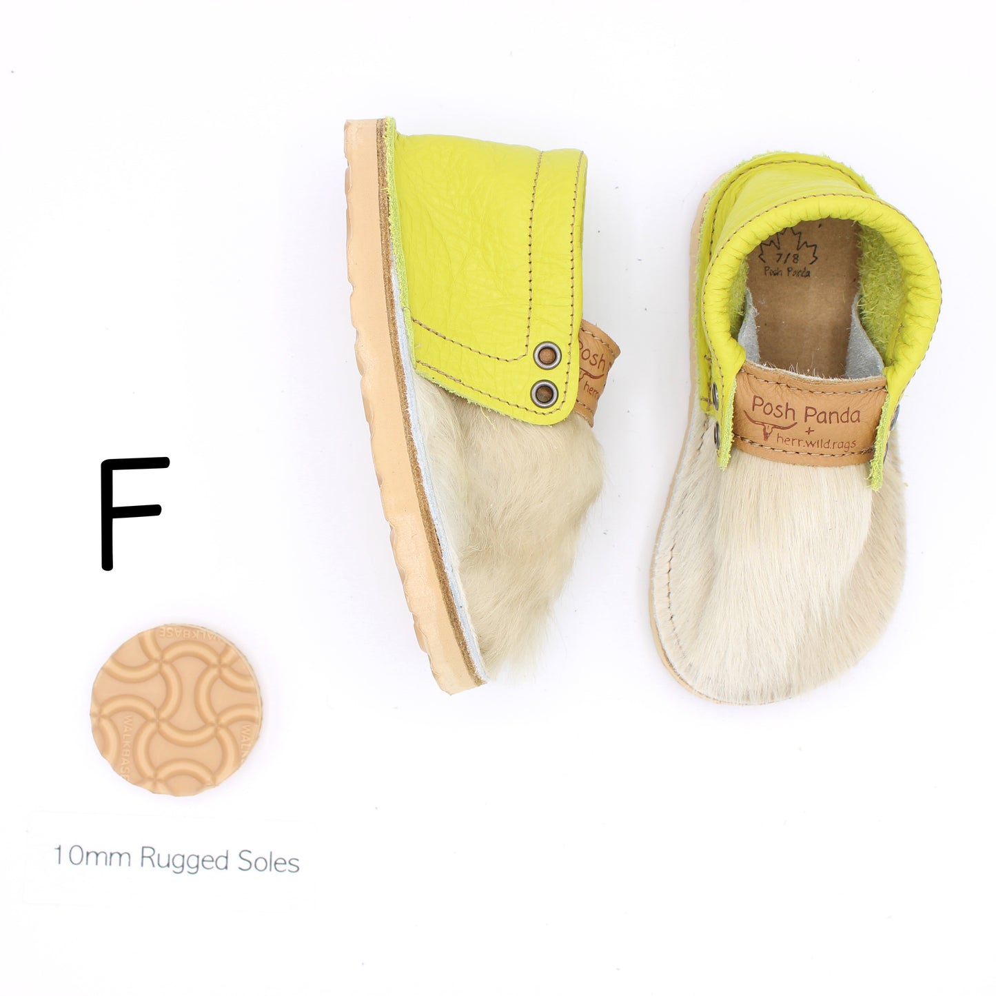Hair Hide Mocs - TODDLER - Size 7/8 (RUGGED Sole)