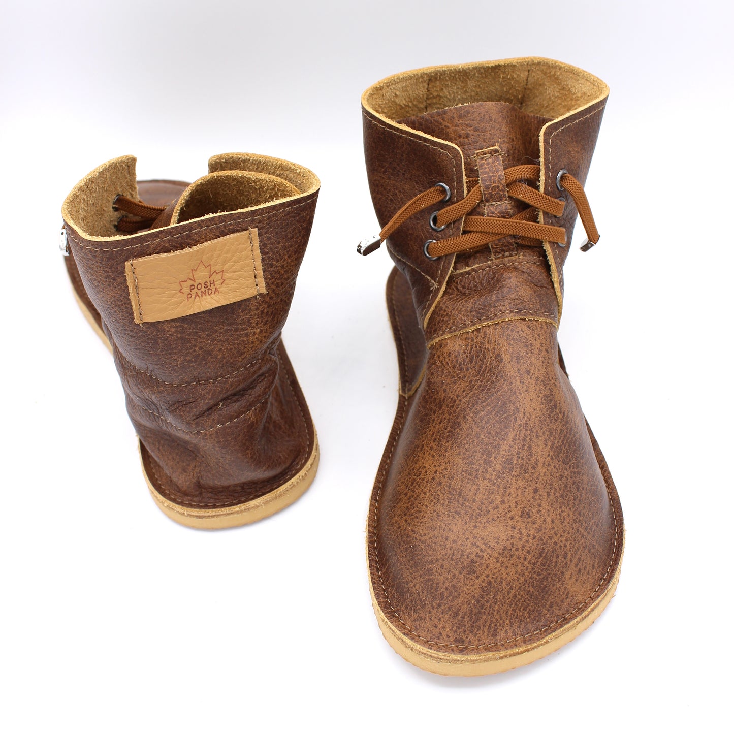 Ladies BOOTS - Antique Saddle - 8mm Beige Hybrid Soles