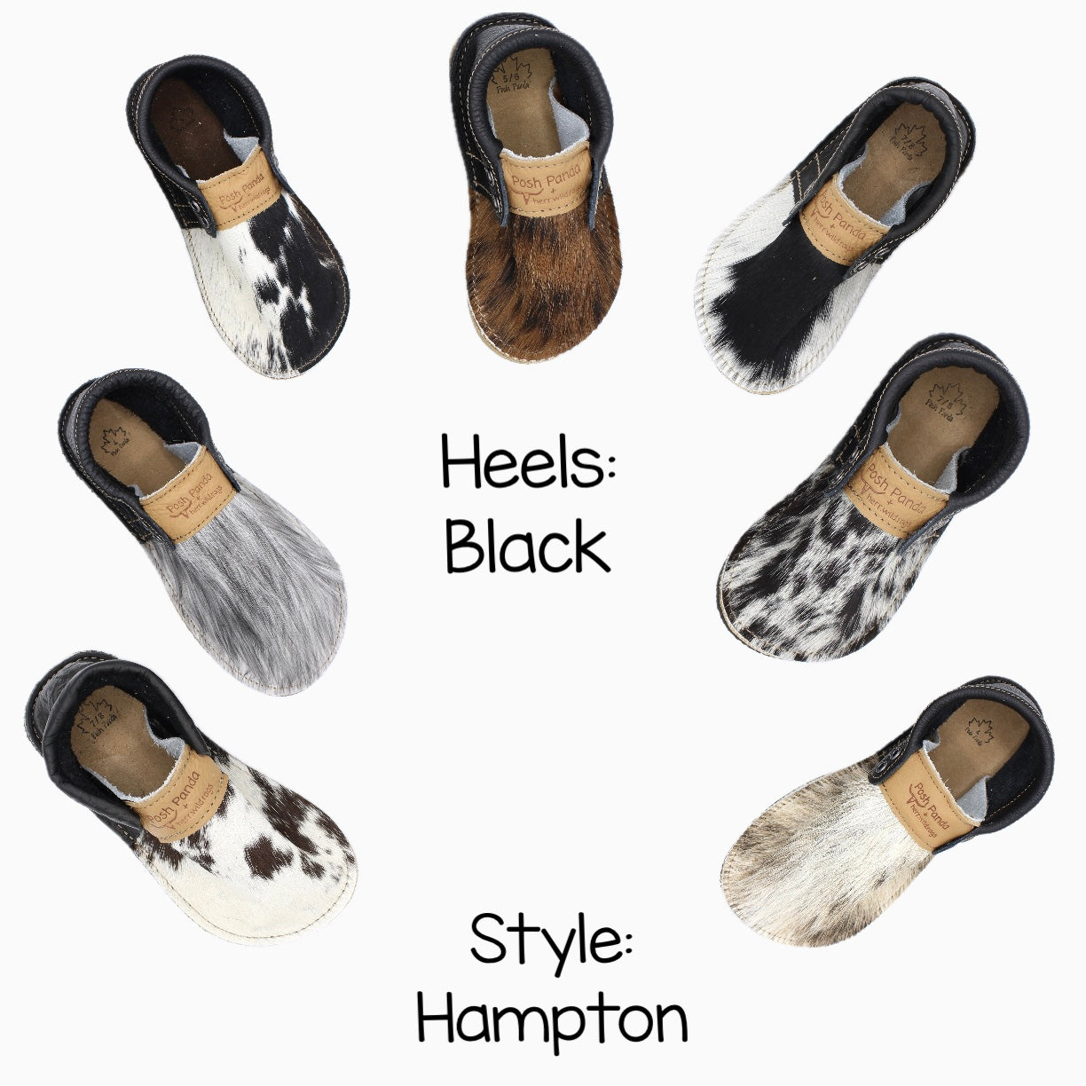 WHOLESALE - 10 Pair Bundle - HAIR HIDE - TODDLER/YOUTH Rubber Sole