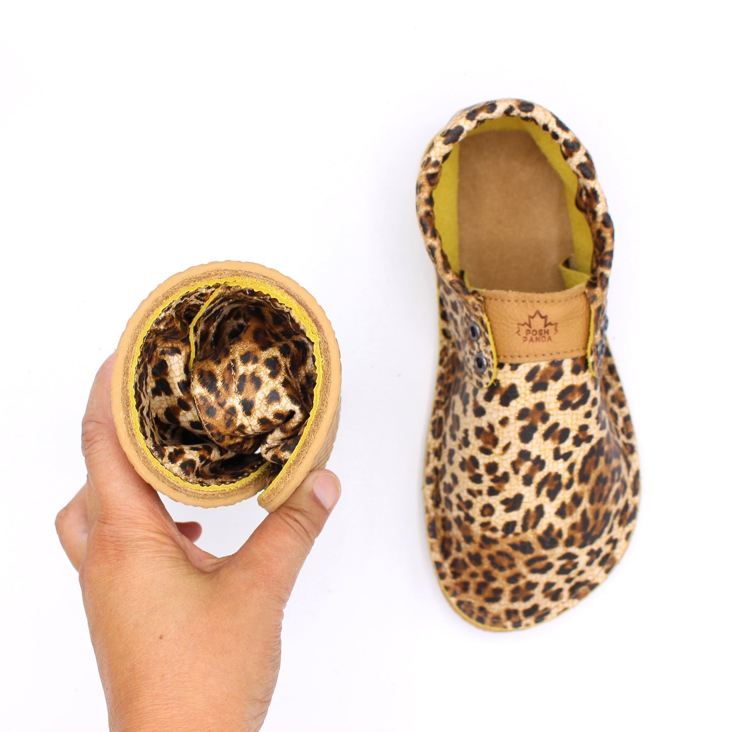 Ladies Hampton Mocs - Leopard - 4mm Hybrid Soles