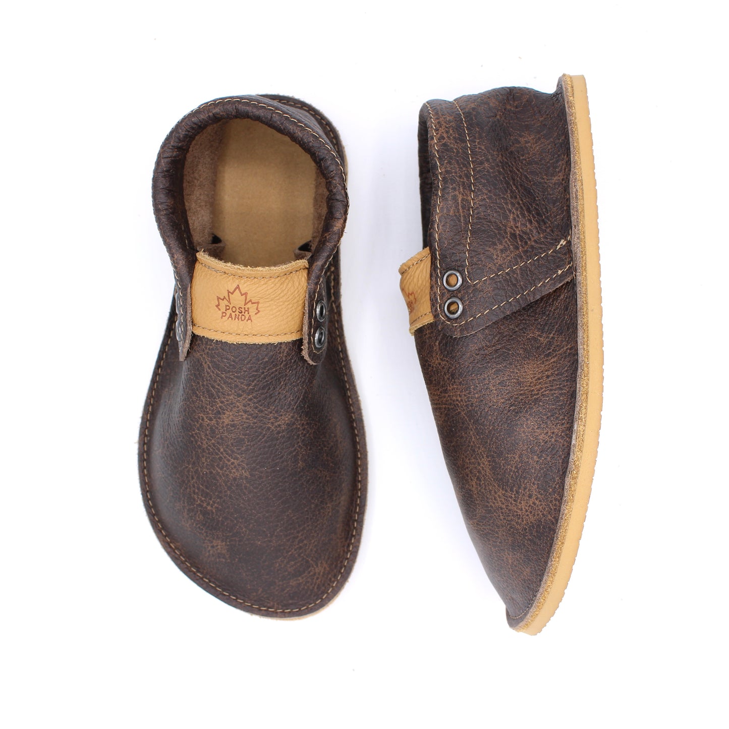 Ladies Hampton Mocs - Whiskey - 6mm Beige Hybrid Soles