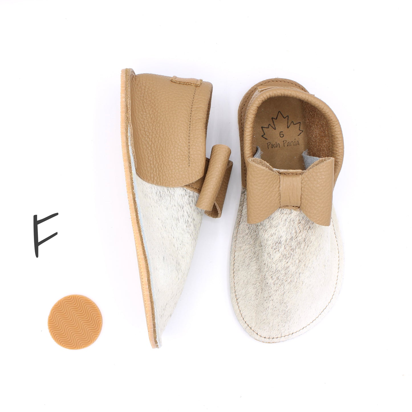 Hair Hide Collab Mocs - Ladies - SIZE 6 (4-6mm Soles)