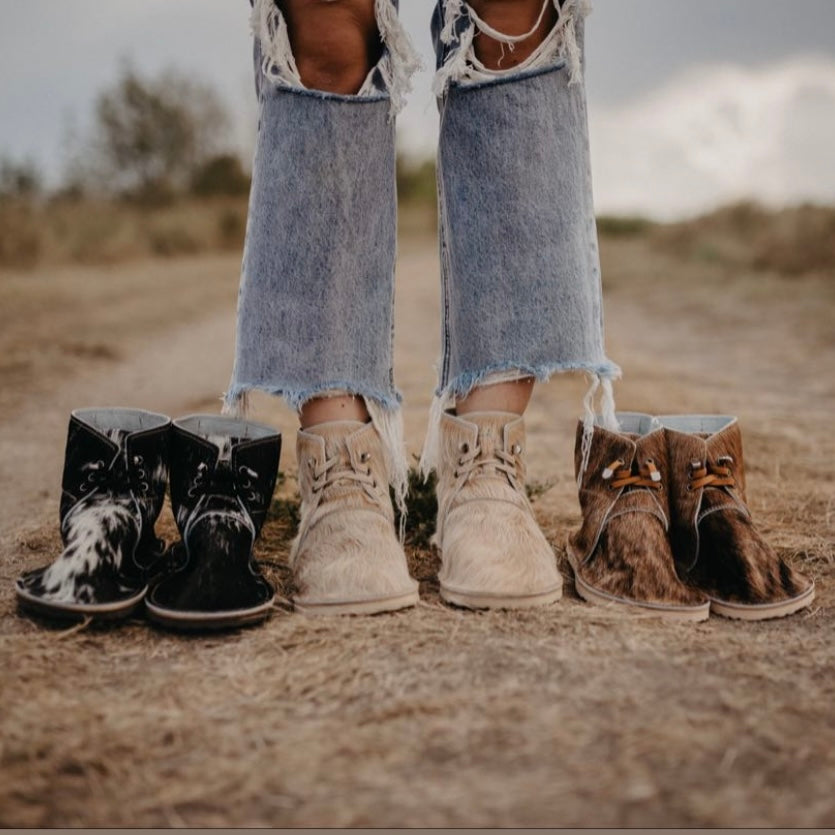 Ladies FULL HAIR HIDE Boots - Assorted Sizes
