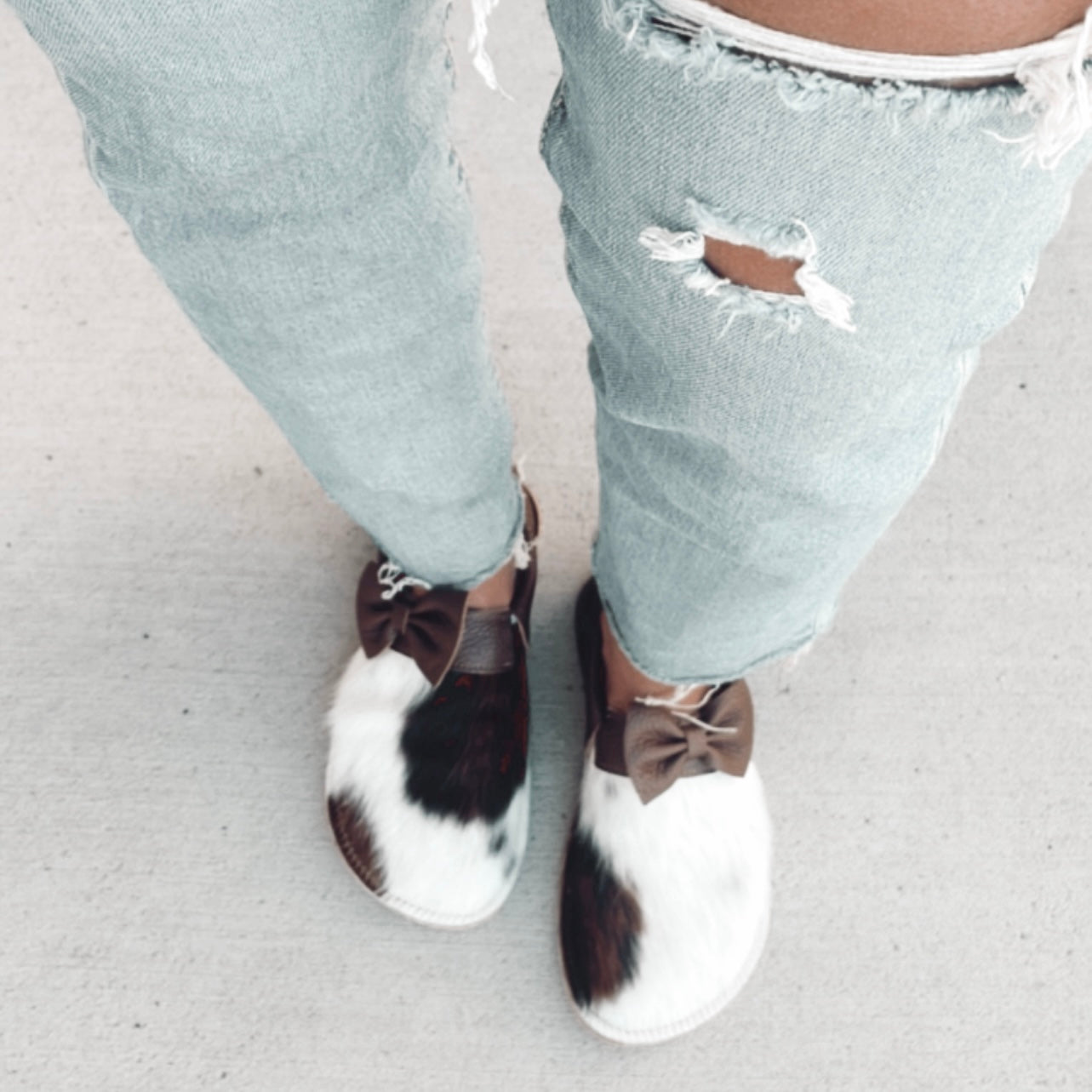 Hair Hide Collab Mocs - Ladies - SIZE 10 - RUGGED - Posh Panda