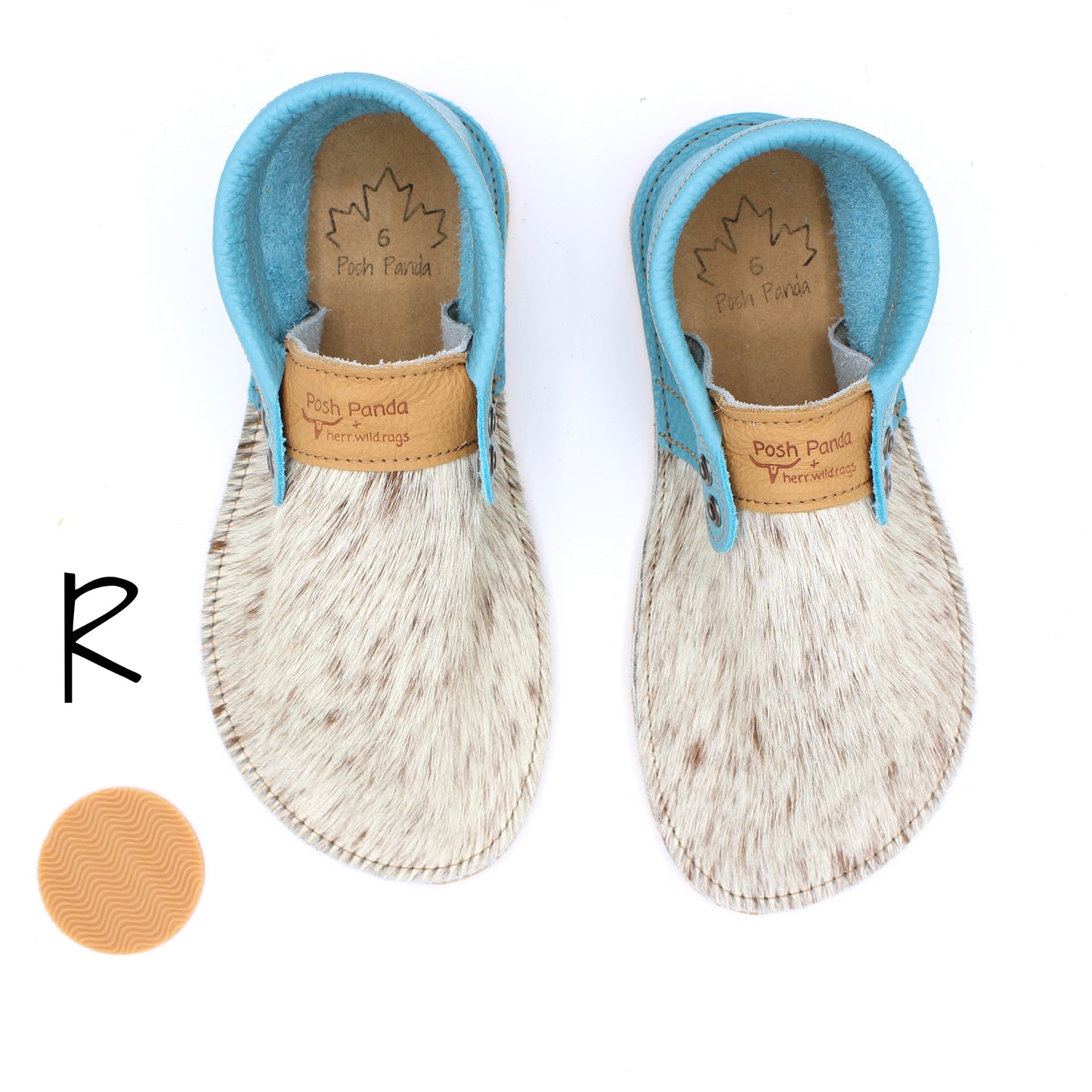 Hair Hide Collab Mocs - Ladies - SIZE 6 (4-6mm Soles)