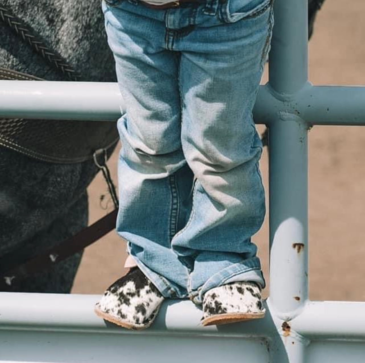 Hair Hide Mocs - TODDLER - Size 9/10 (RUGGED Sole)
