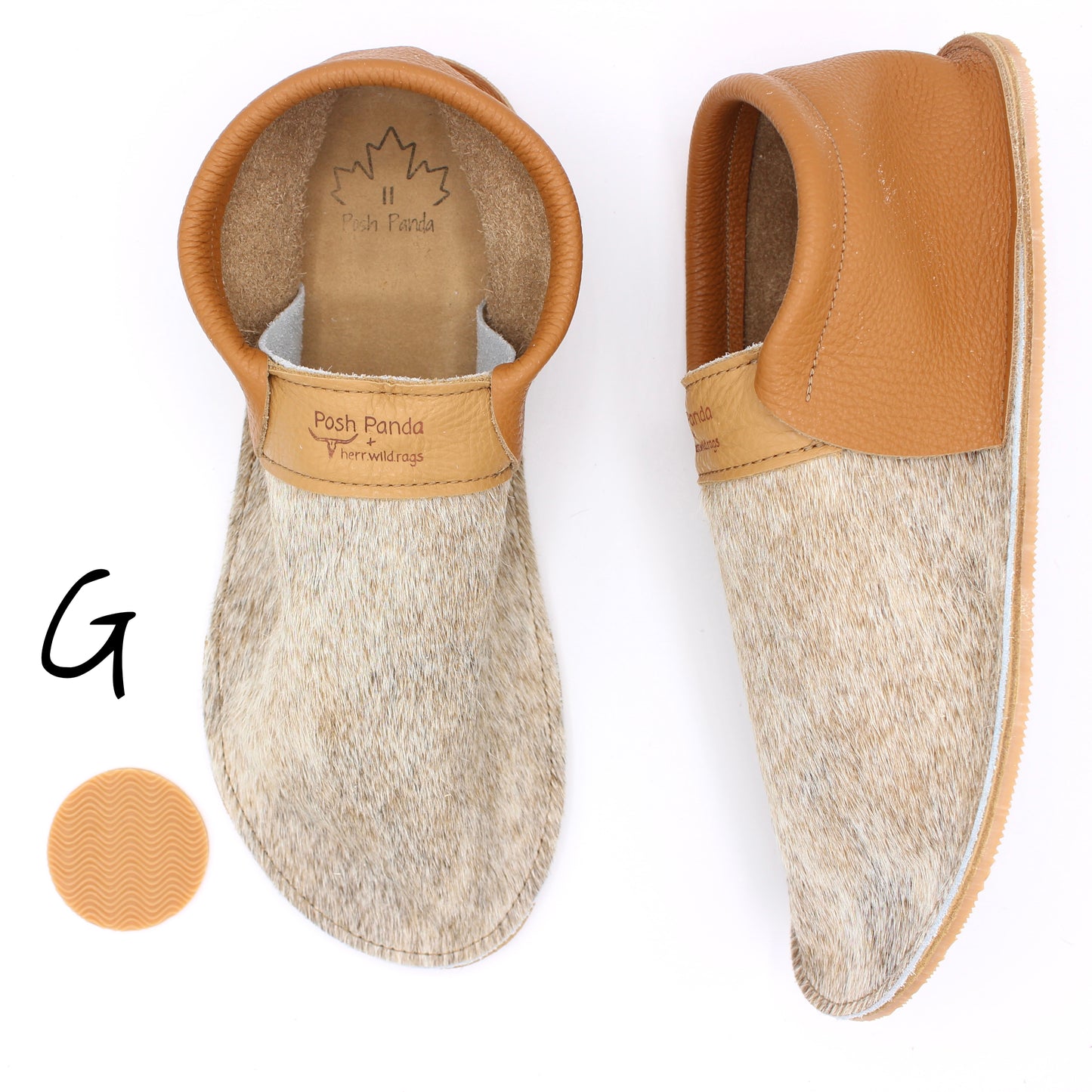 Hair Hide Collab Mocs - Ladies - SIZE 11 (4-6mm Soles)