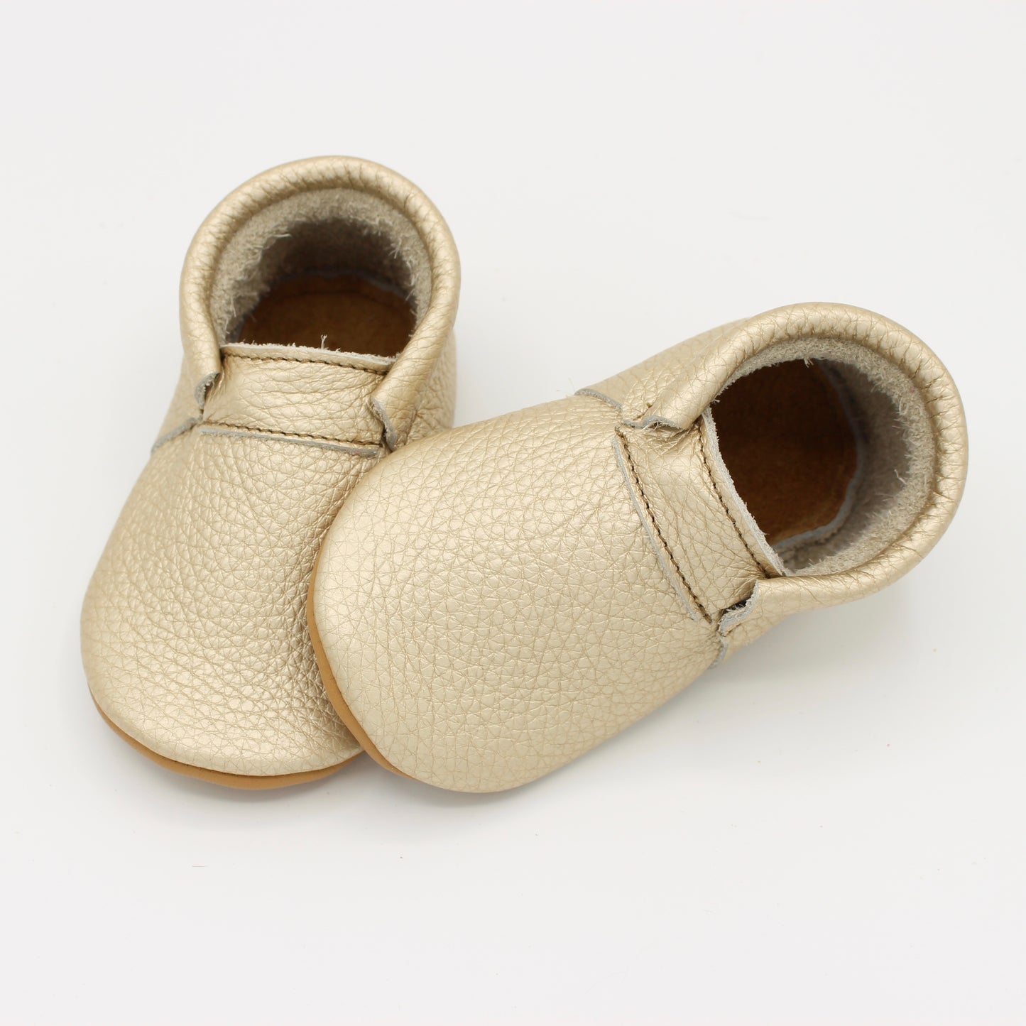 Baby Fringeless Moc - Champagne