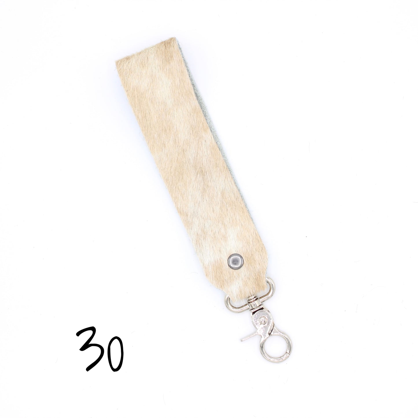 Hair Hide WIDE Wristlet Keychain - SINGLE