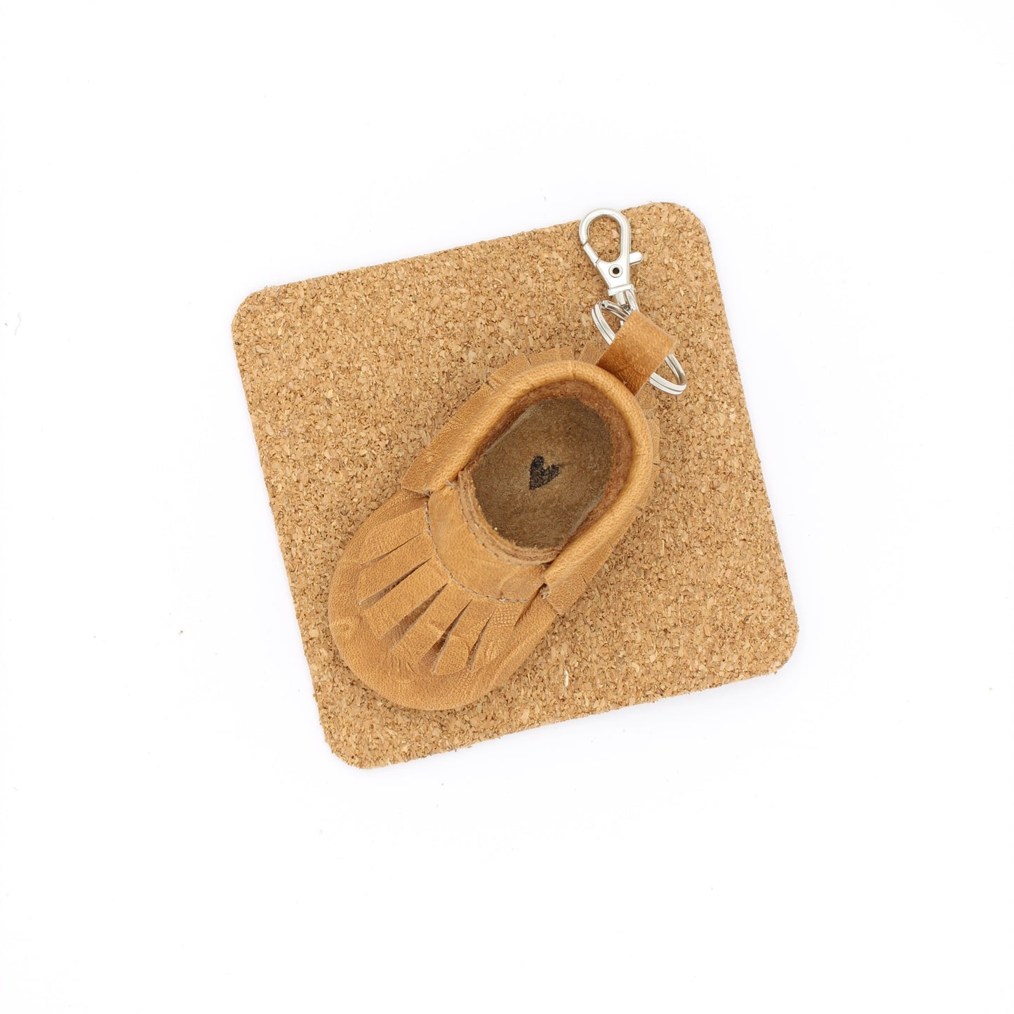 Keychain Moccasin - Tooled Tan