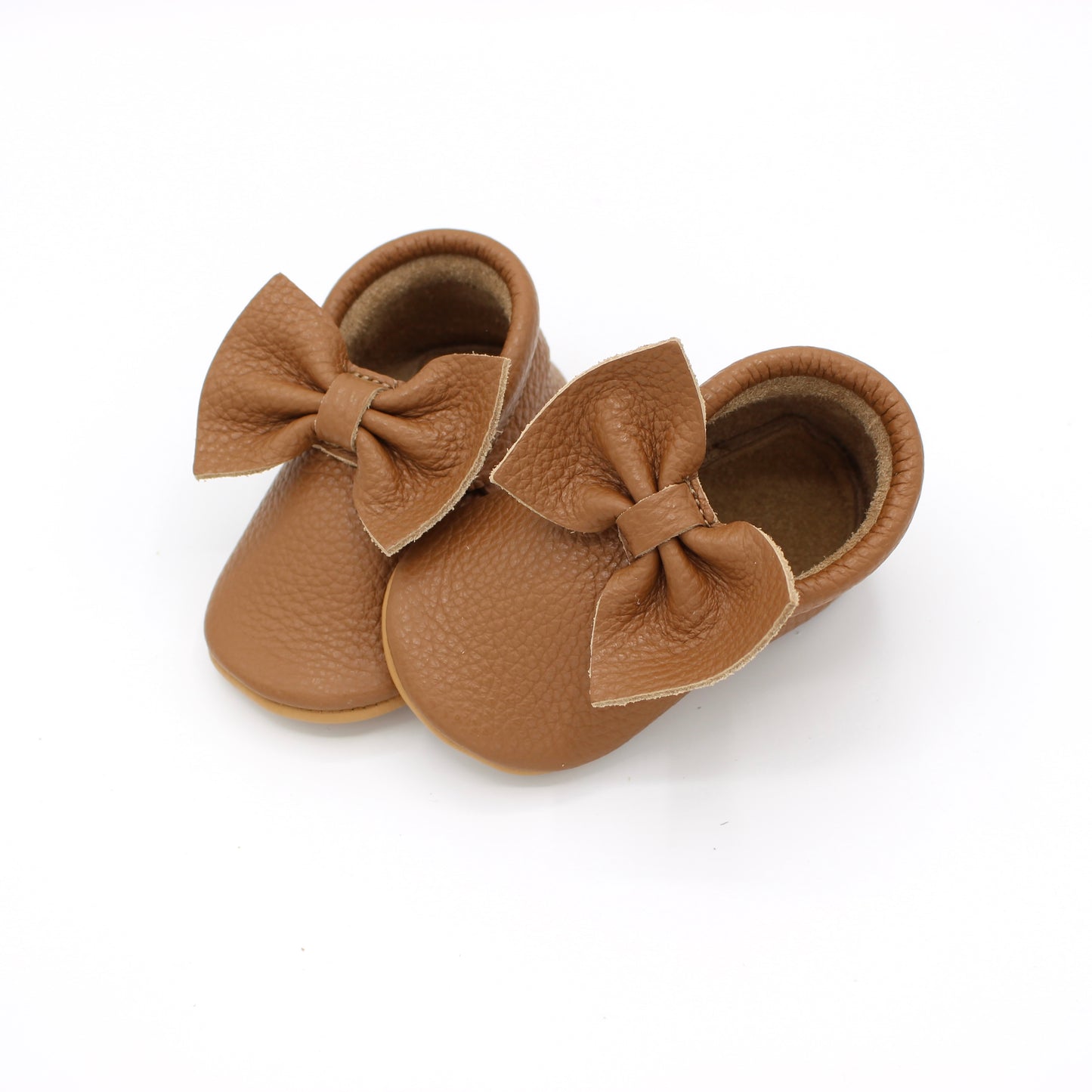 Baby Bow Moc - Caramel