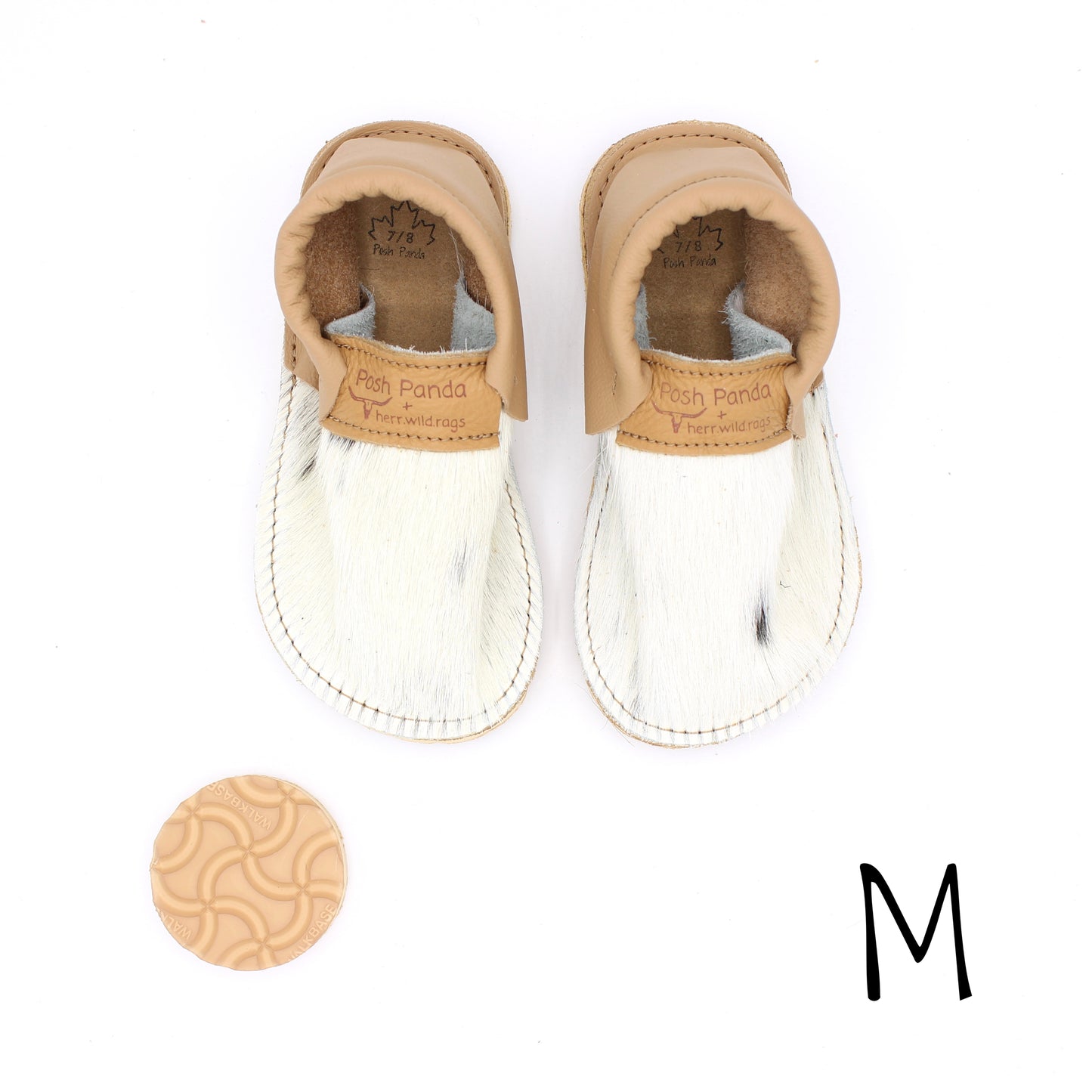 Hair Hide Mocs - TODDLER - Size 7/8 (RUGGED Sole)