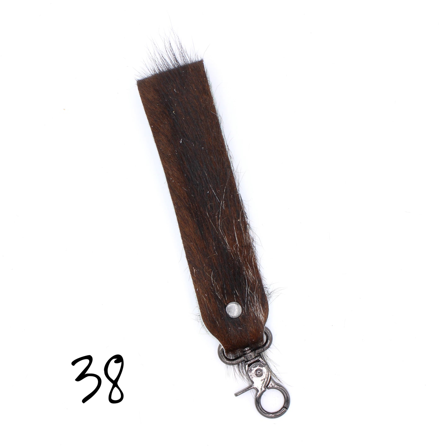 Hair Hide WIDE Wristlet Keychain - SINGLE