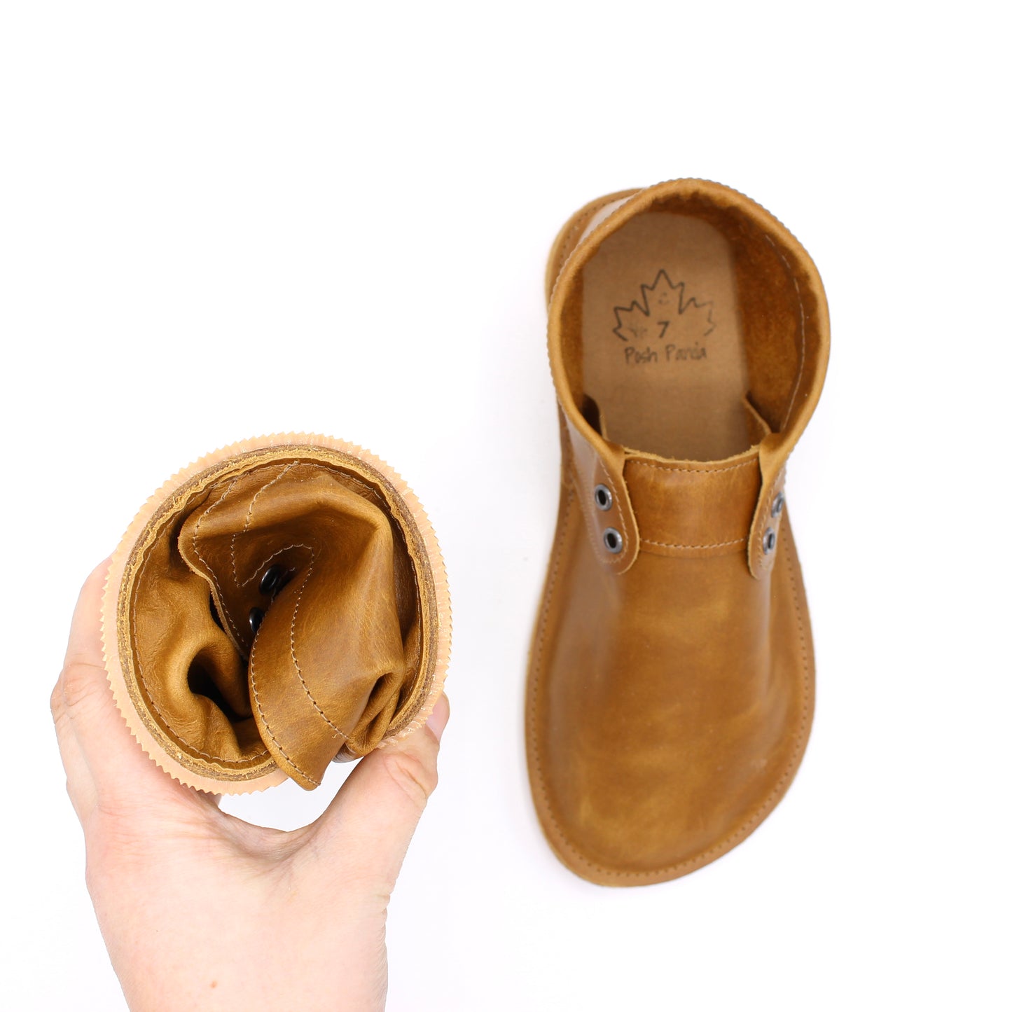 Ladies - Hamptons - Full SADDLE - 6mm Beige Hybrid Soles