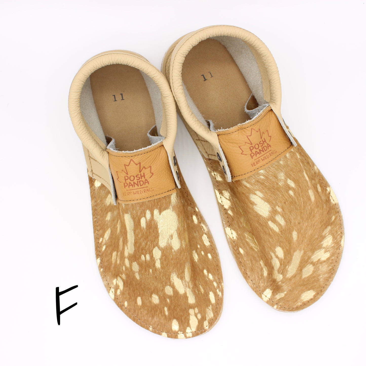 Hair Hide Collab Mocs - Ladies - SIZE 11 (4-6mm Soles)