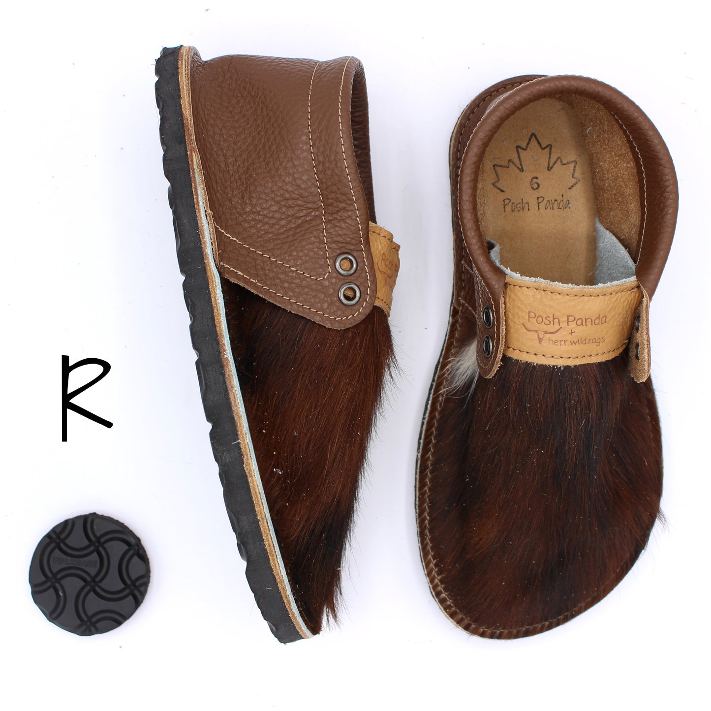 Hair Hide Collab Mocs - Ladies - SIZE 6 - RUGGED