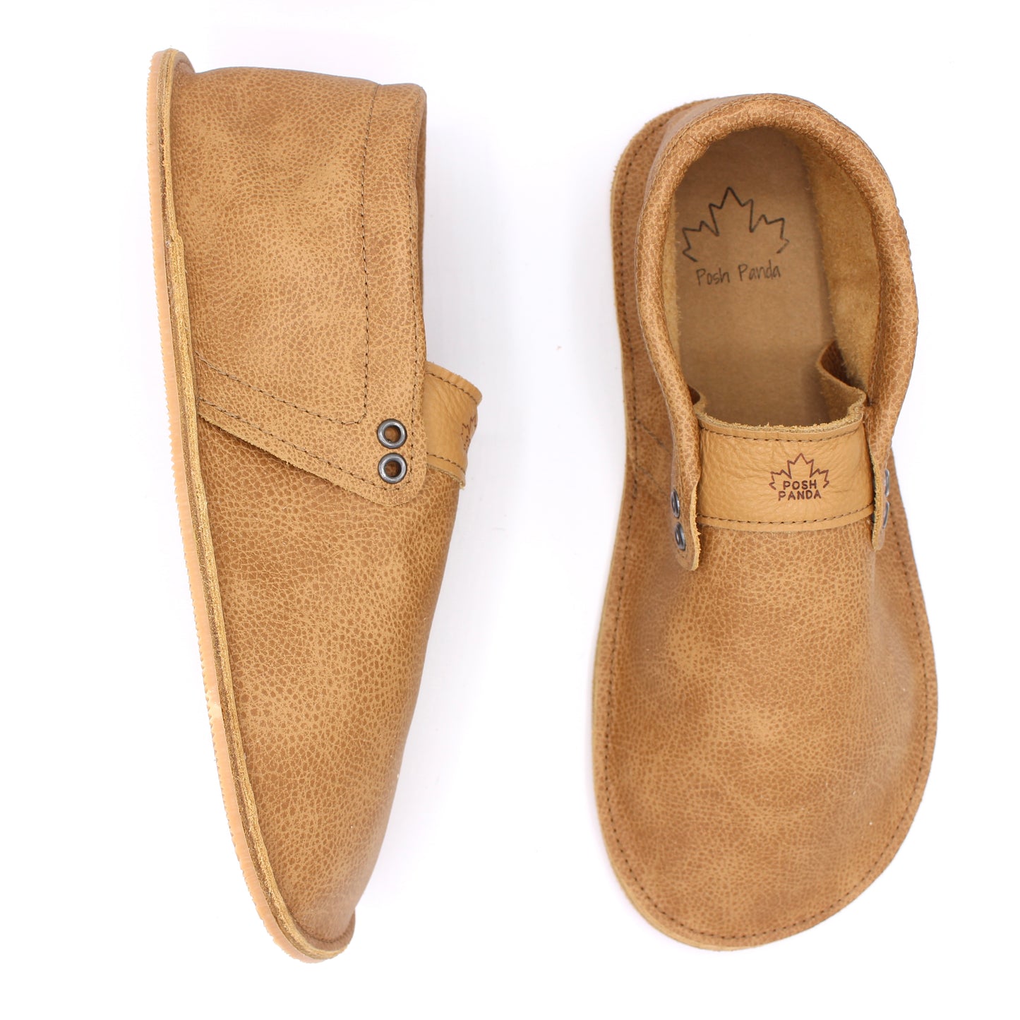 Mens Hampton Mocs - Weathered Oak - 6mm Beige Hybrid Soles