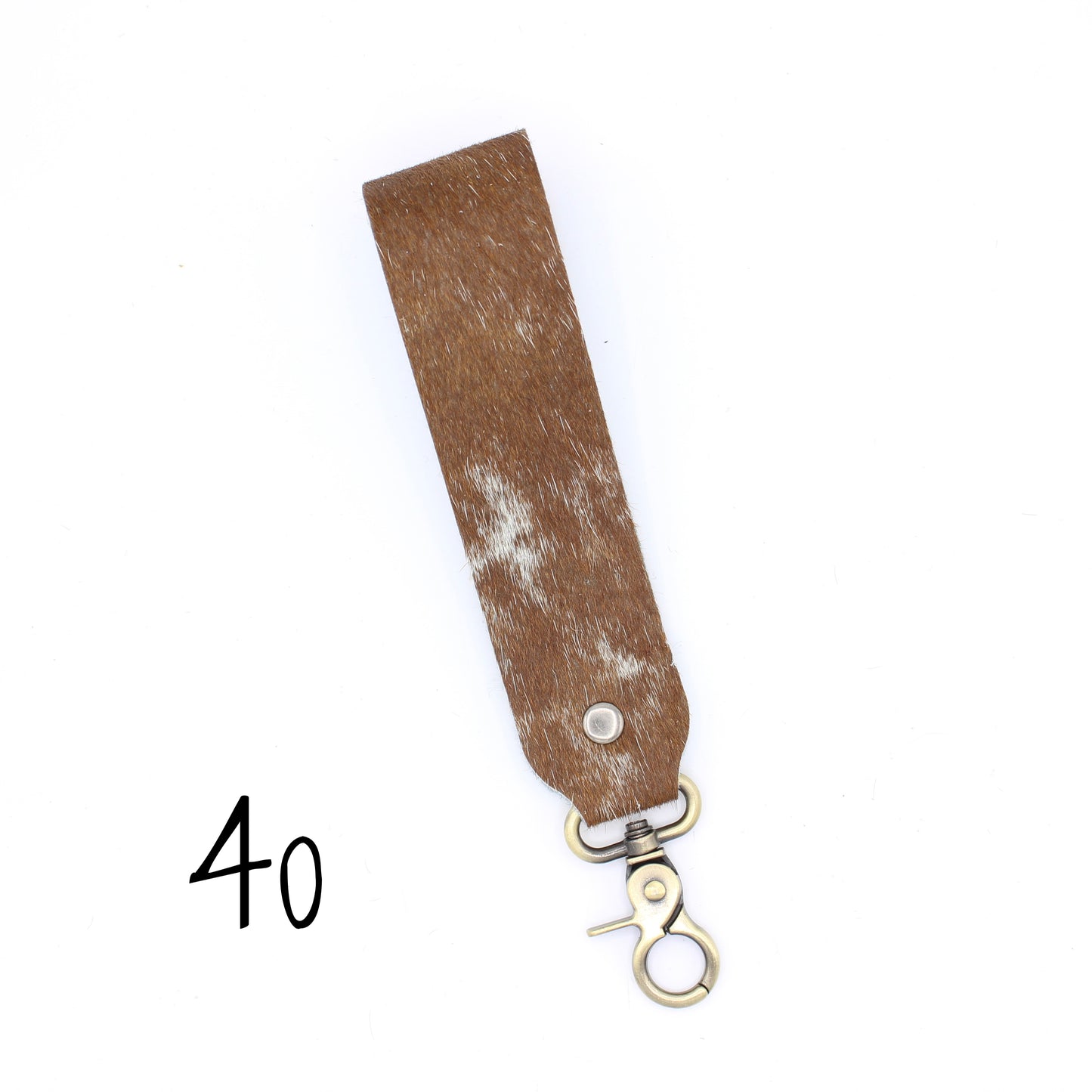 Hair Hide WIDE Wristlet Keychain - SINGLE