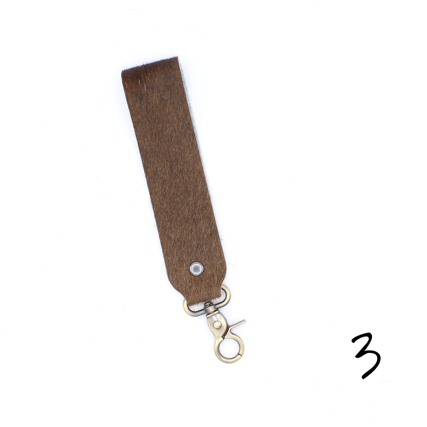 Hair Hide WIDE Wristlet Keychain - SINGLE