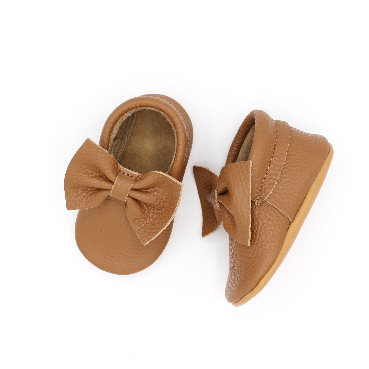 Baby Bow Moc - Caramel