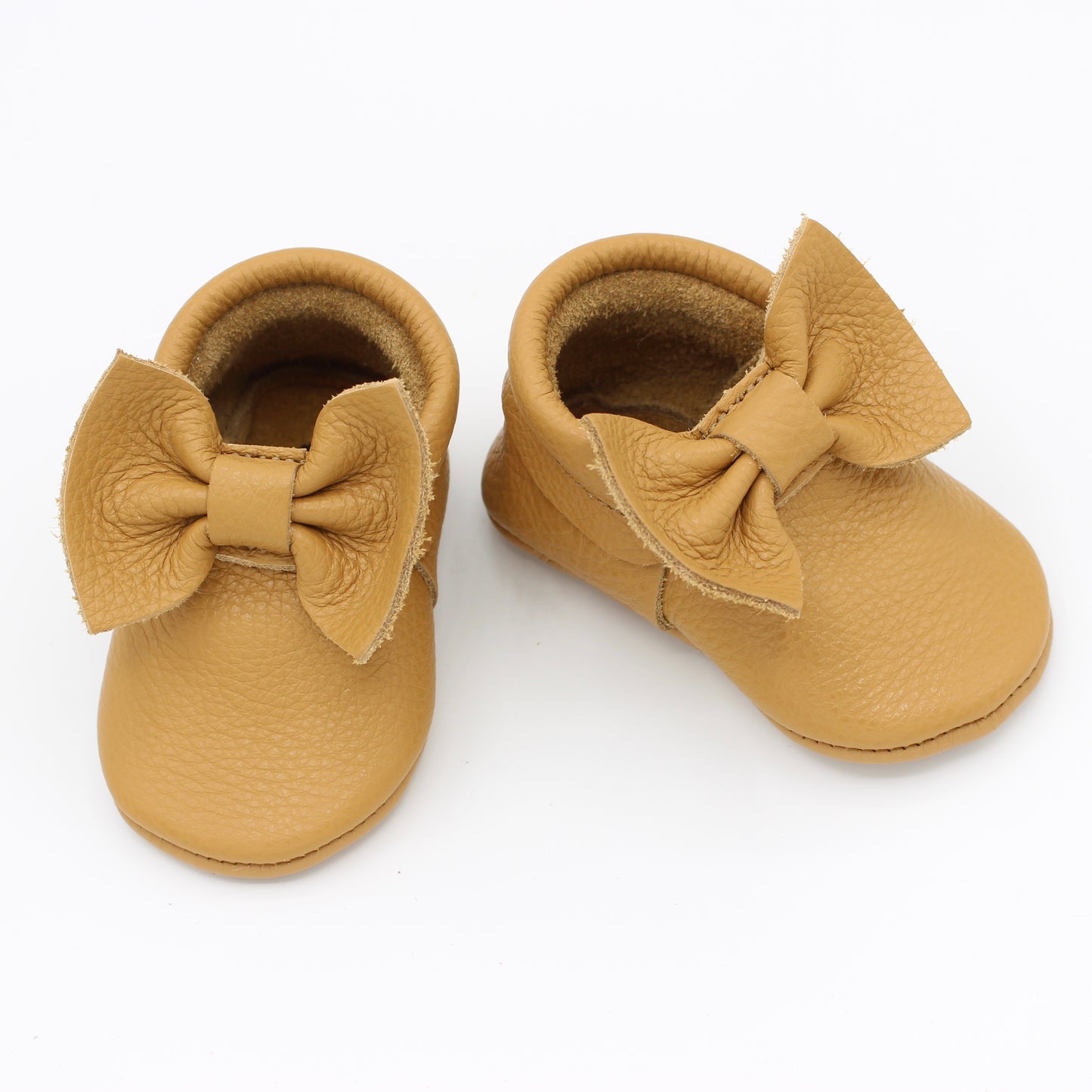 Baby Tan Bow Moc - Posh Panda