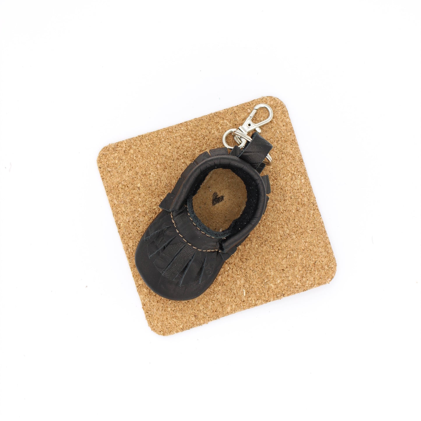 Keychain Moccasin - Tooled Black