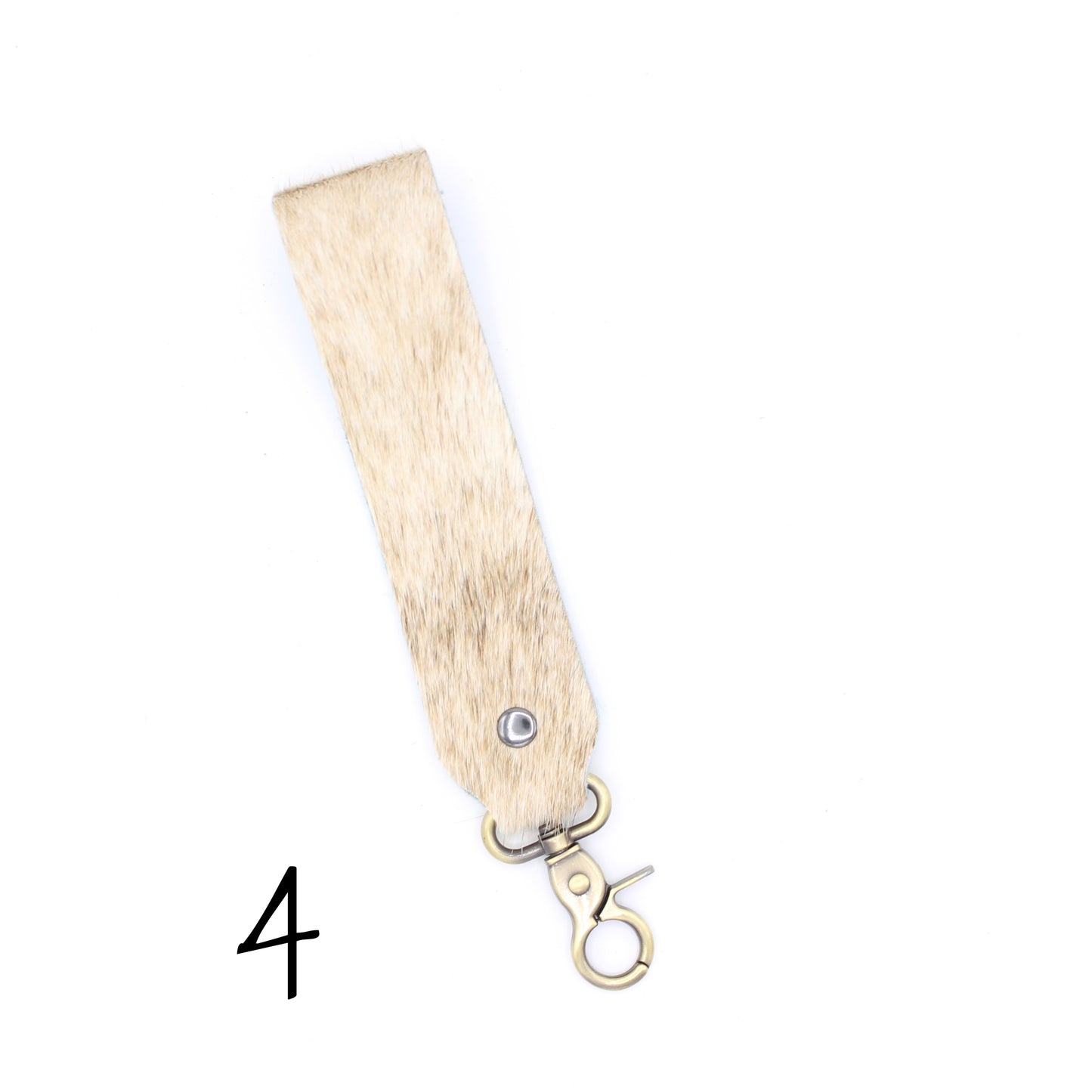 Hair Hide WIDE Wristlet Keychain - SINGLE