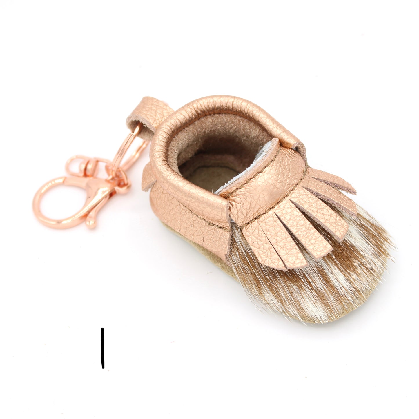 Hair Hide Keychain Moccasins